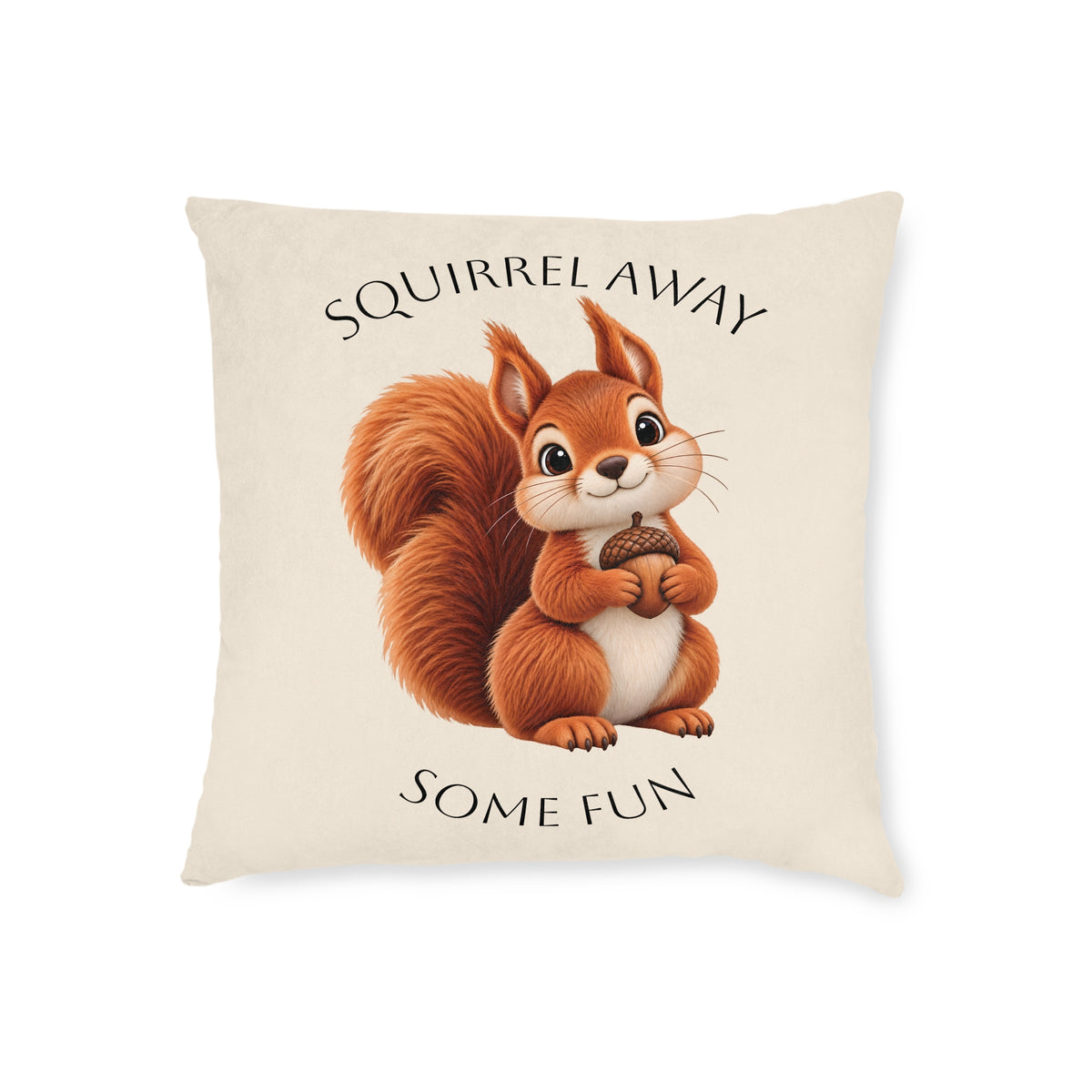 Square Cushion - Squirrel Away Some Fun