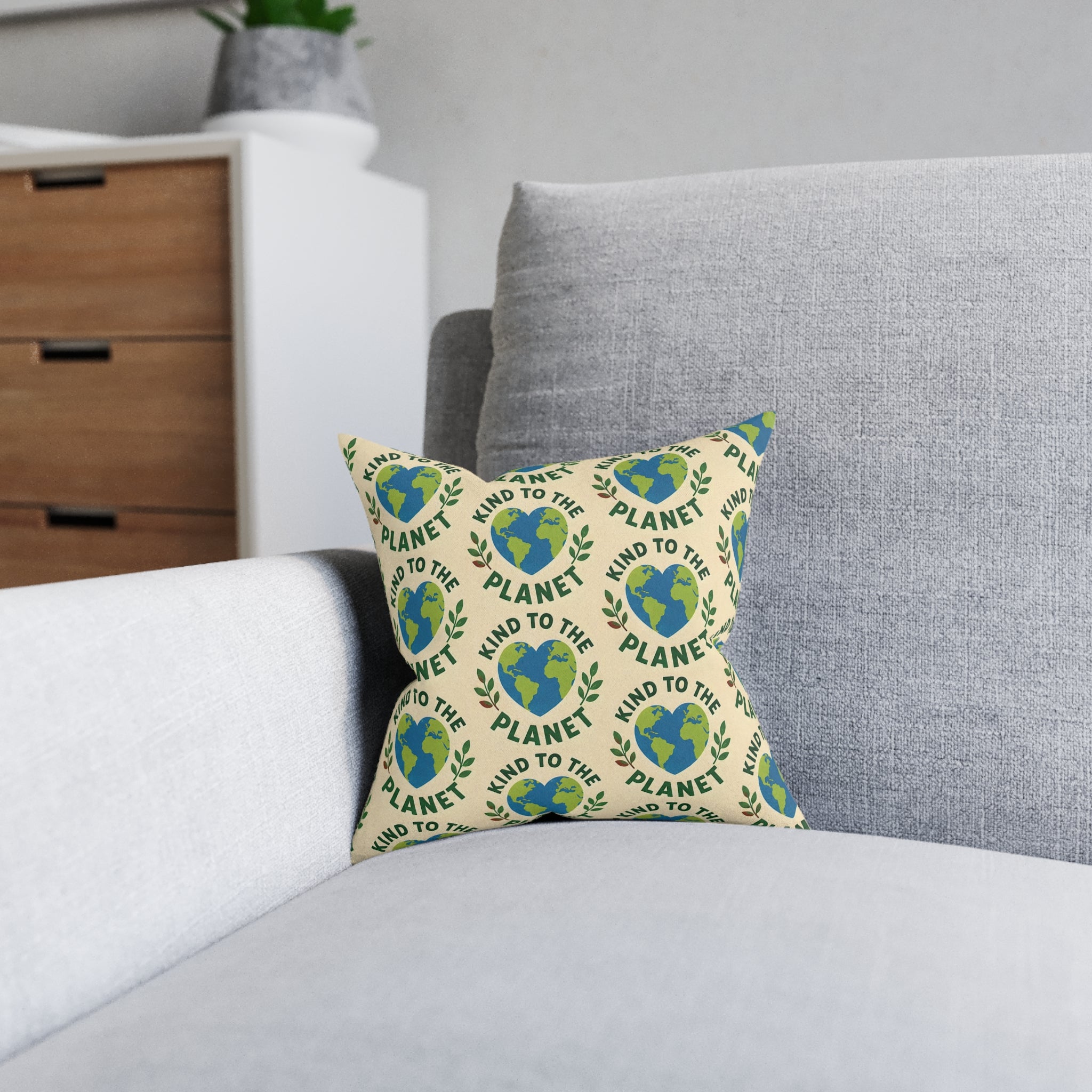 Square Cushion – Kind to the Planet | Eco & Nature Cushion
