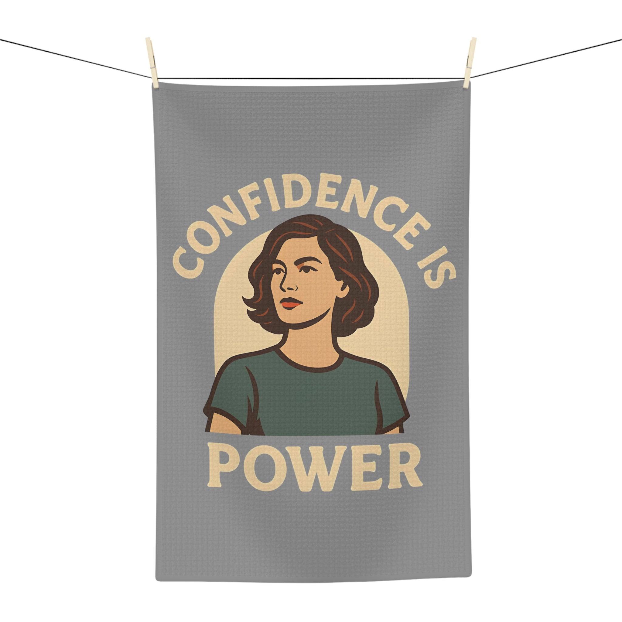 Tea Towel Microfiber - Confidence is Power Design