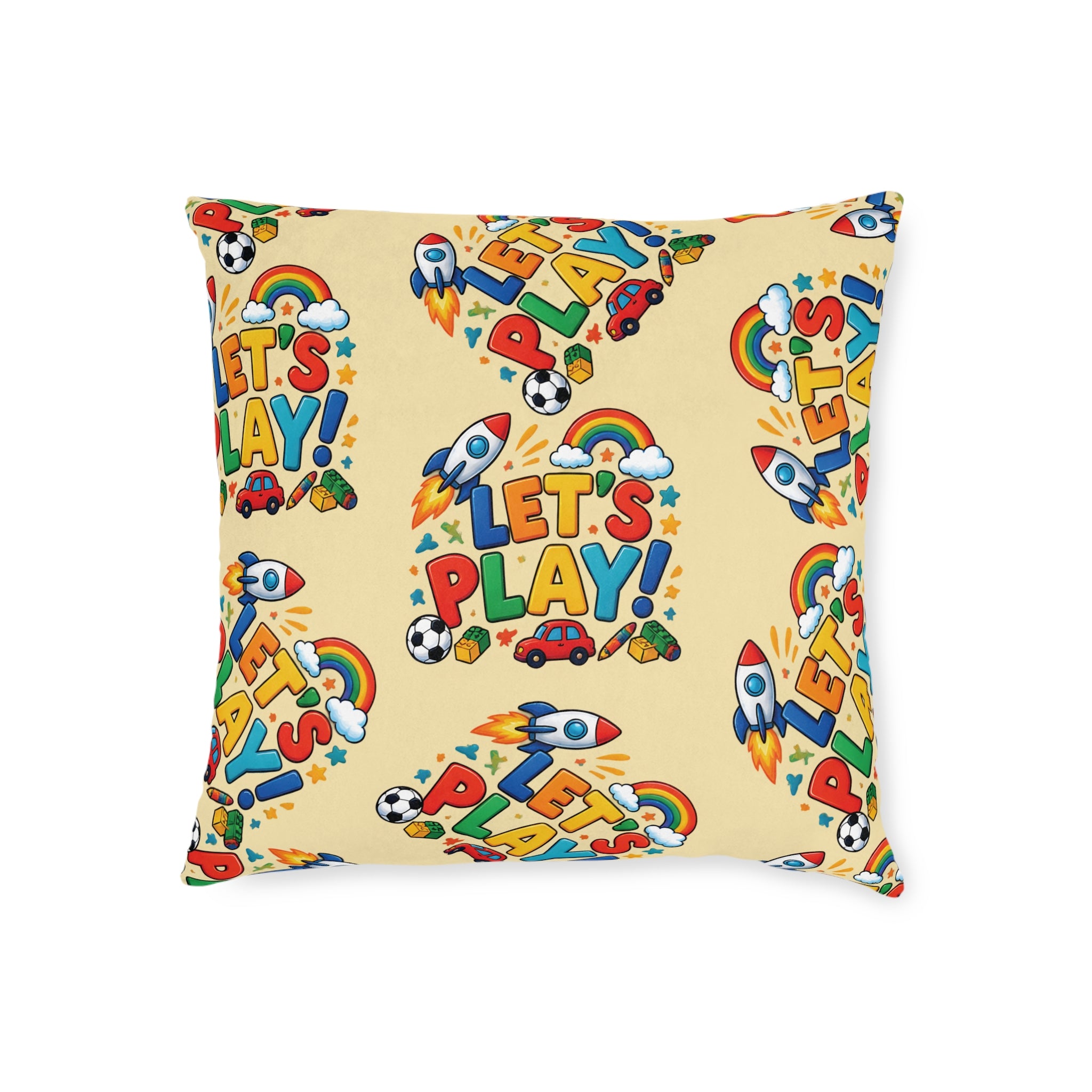 Square Cushion - Let's Play
