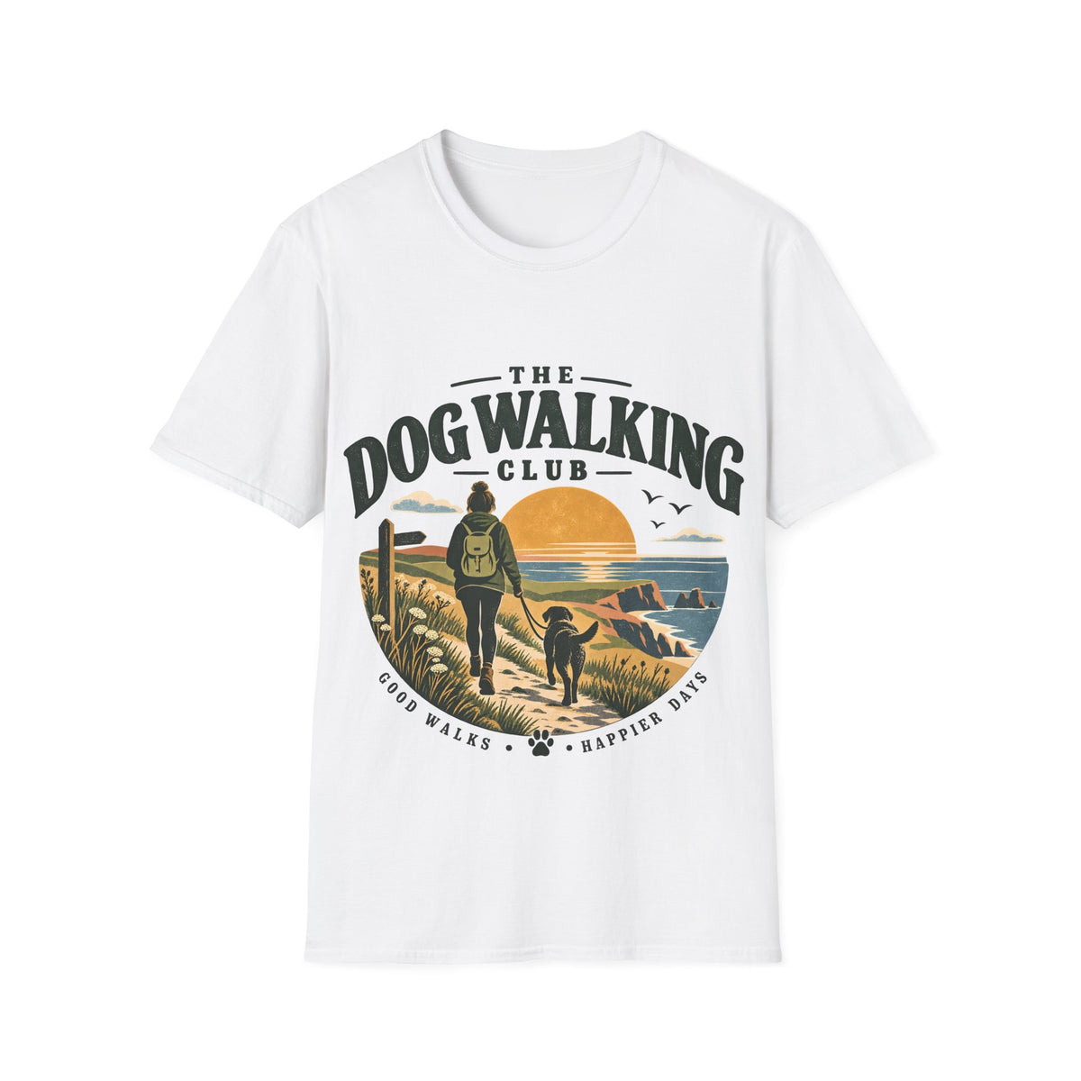 The Dog Walking Club T-Shirt – Dog Lover Gift