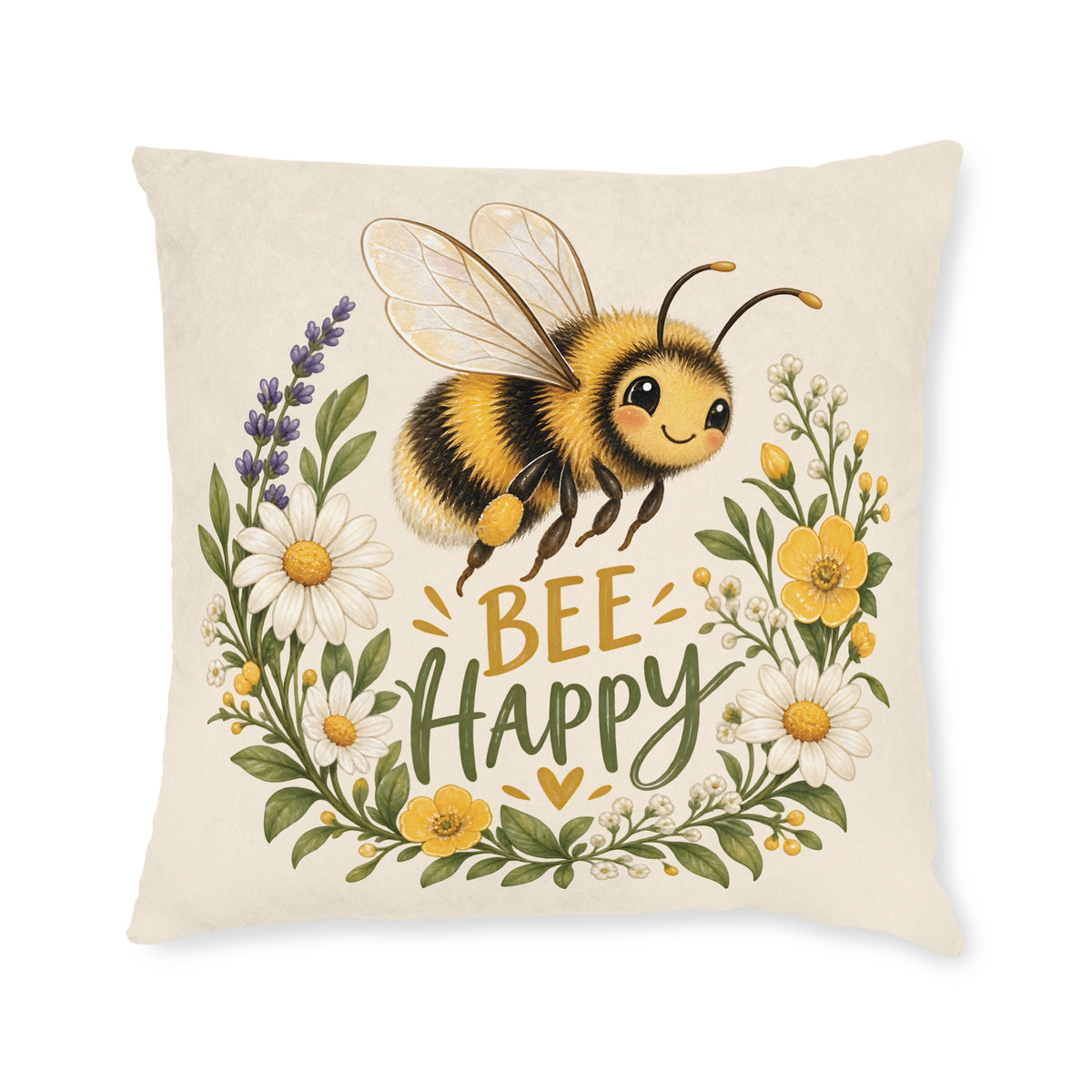 Square Cushion - Bee Happy