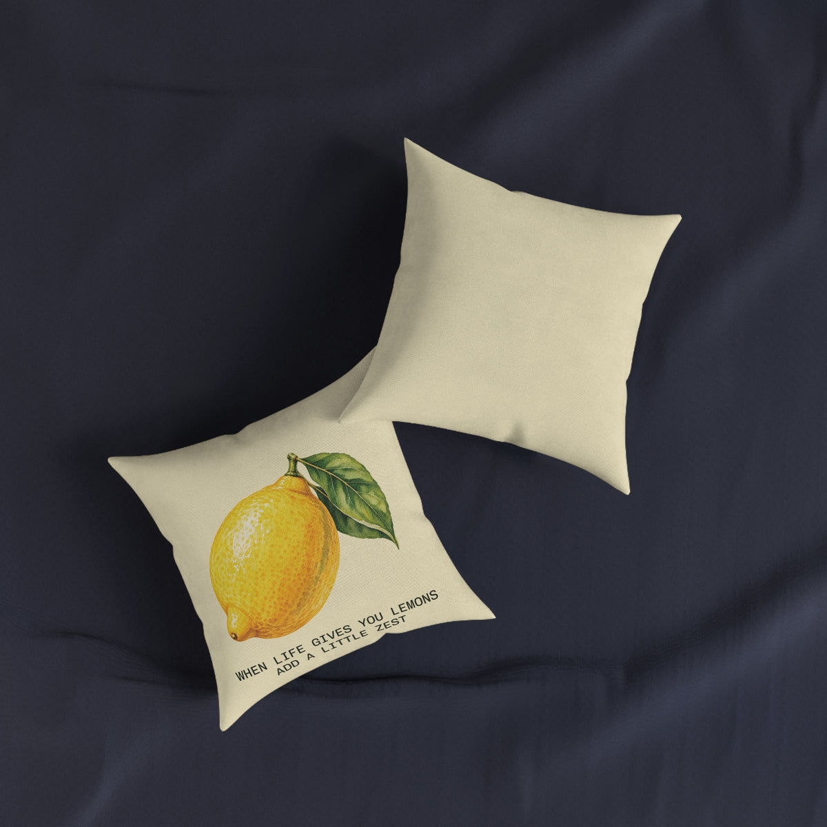Square Cushion – Lemon | When Life Gives You Lemons, Add a Little Zest
