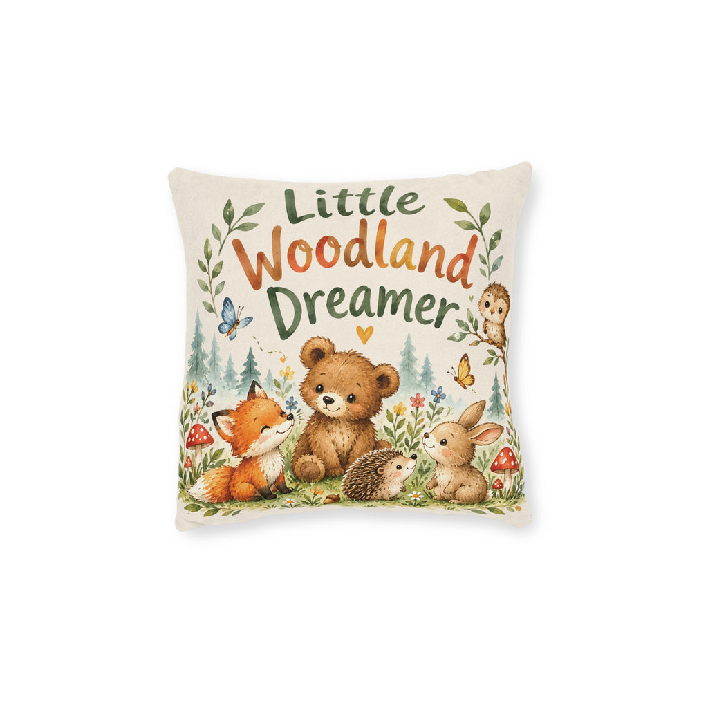 Square Cushion – Little Woodland Dreamer | Woodland Nursery Cushion