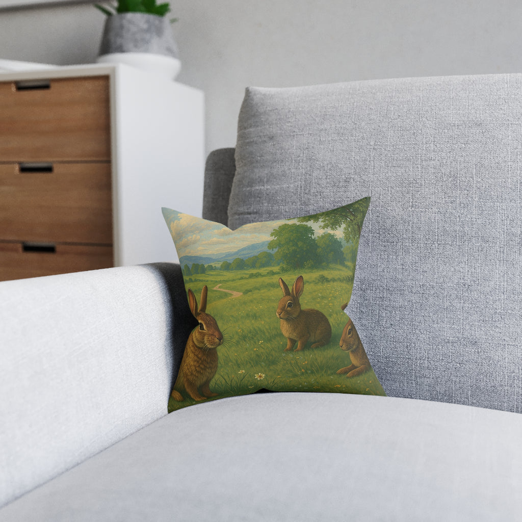 Square Cushion  - Rabbit Design