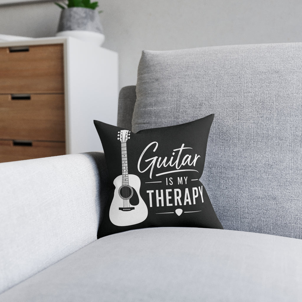 Square Cushion - Guitar Is My Therapy