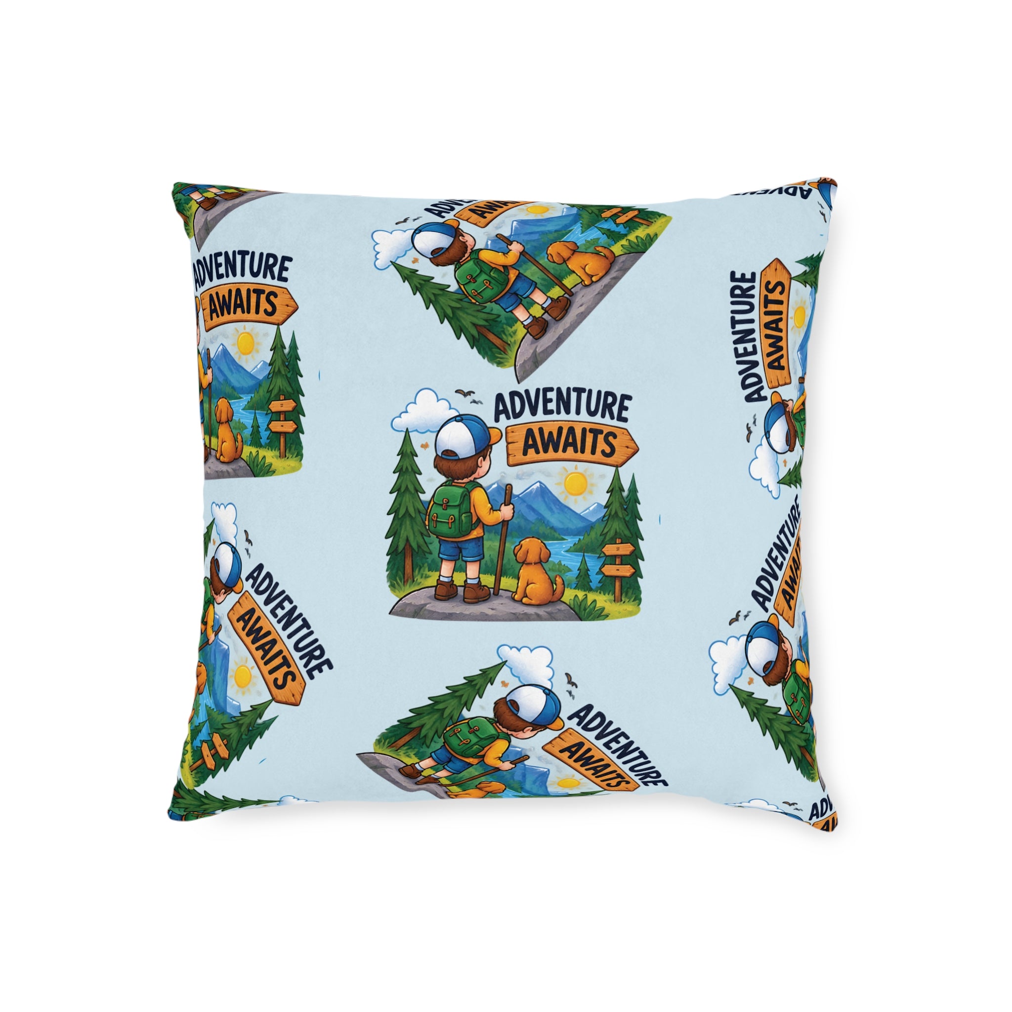 Square Cushion - Adventure Awaits