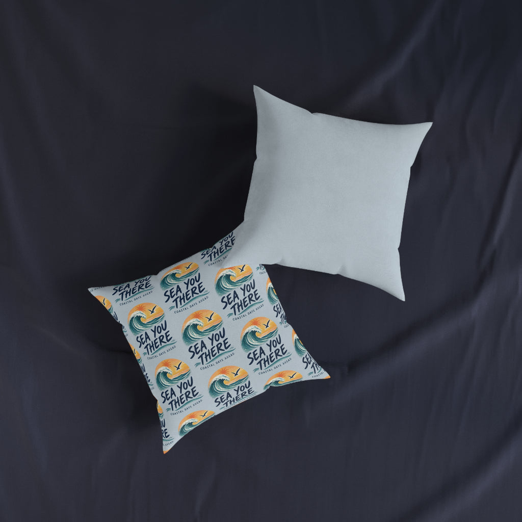 Square Cushion – Sea You There | Coastal & Seaside Cushion