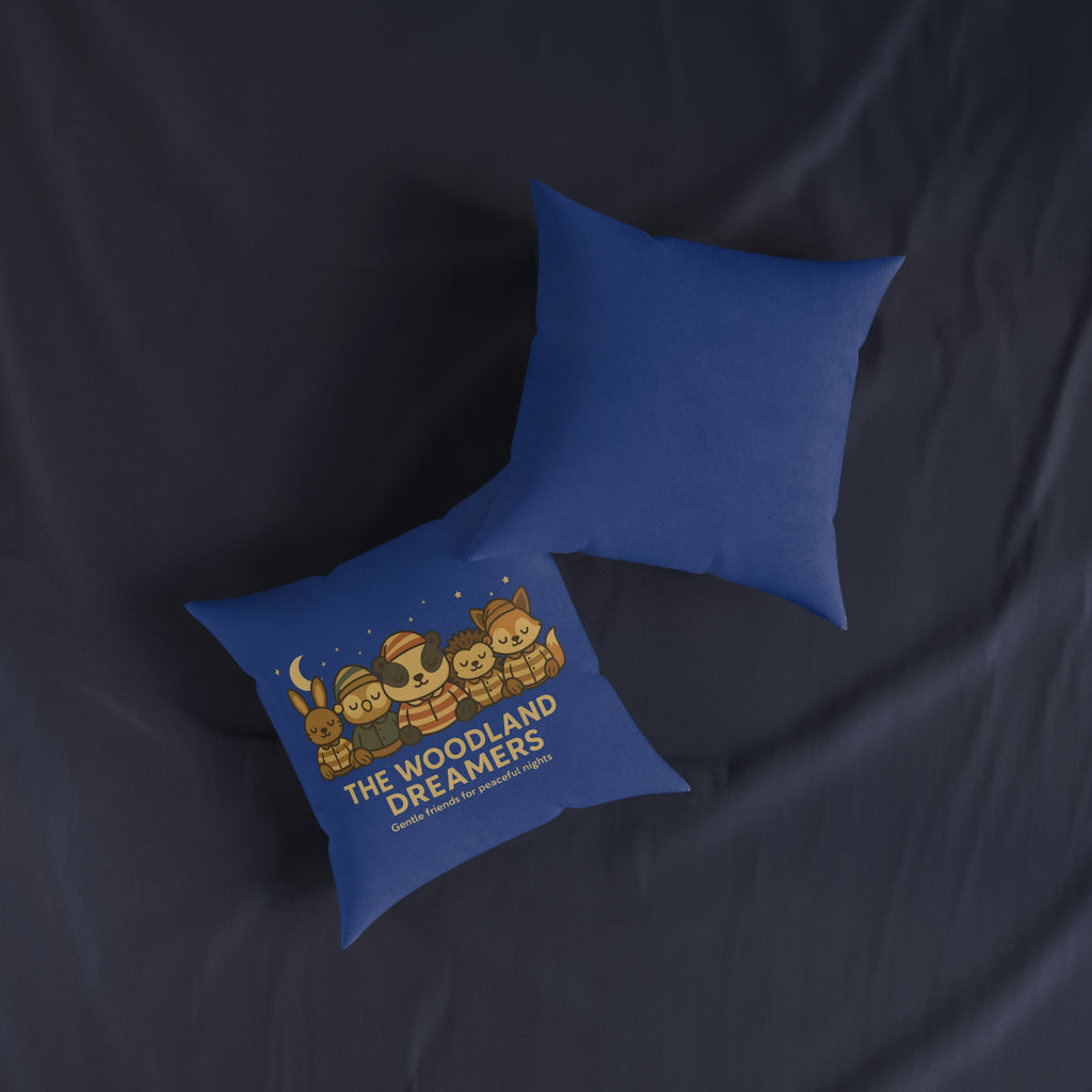 Square Cushion - Woodland Dreamers (Twilight Blue)