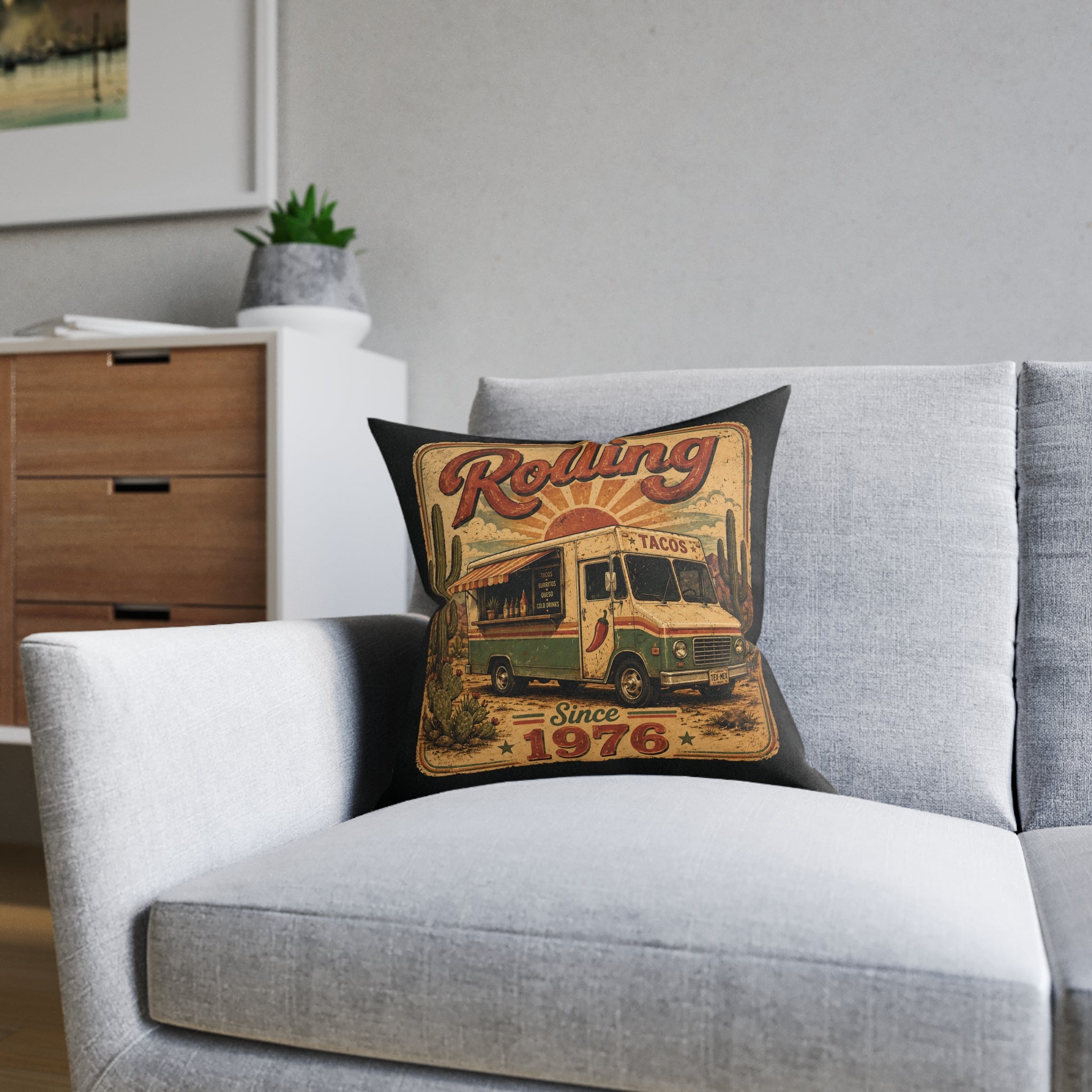 Square Cushion - Rolling Since 1976