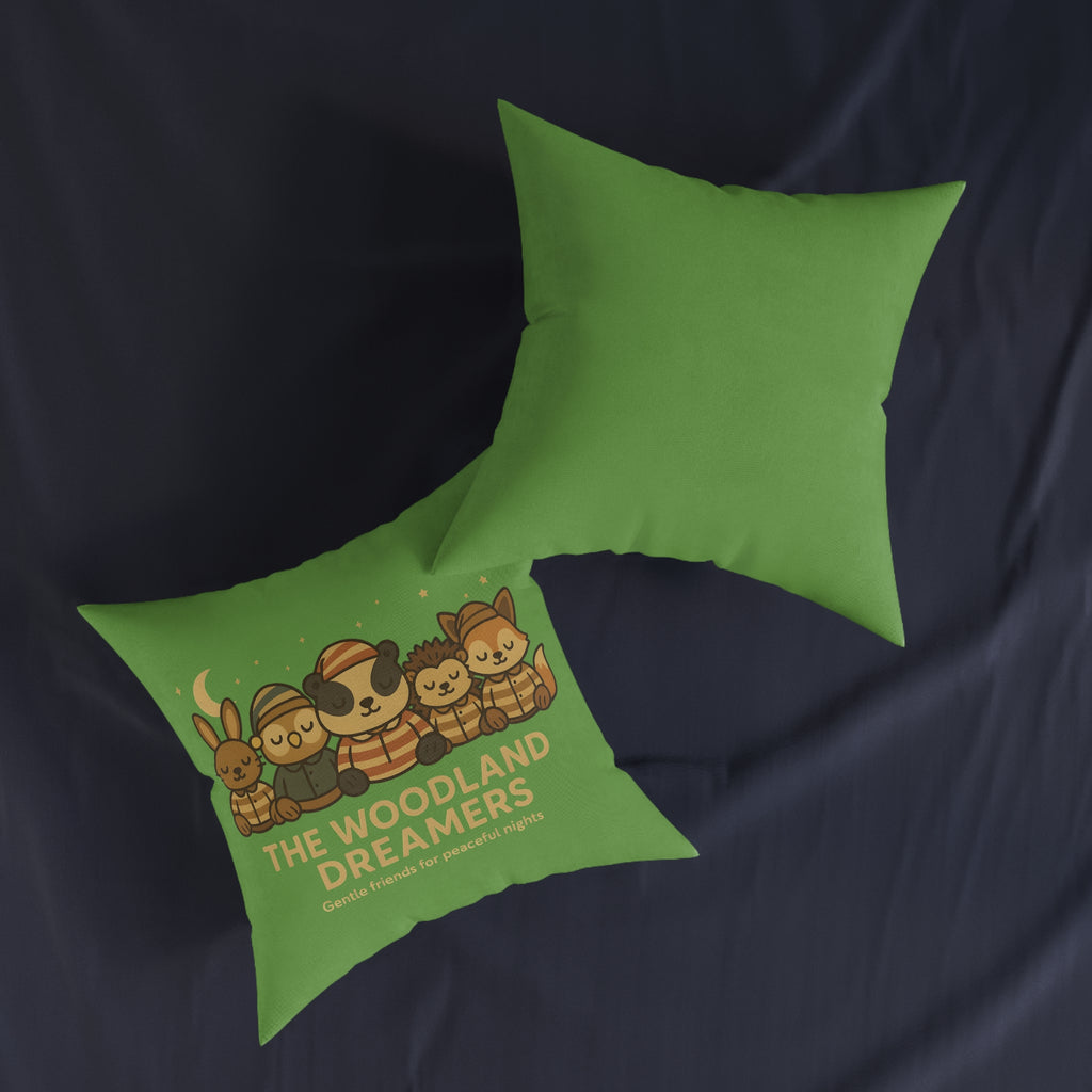 Square Cushion - Woodland Dreamers (Woodland Green)