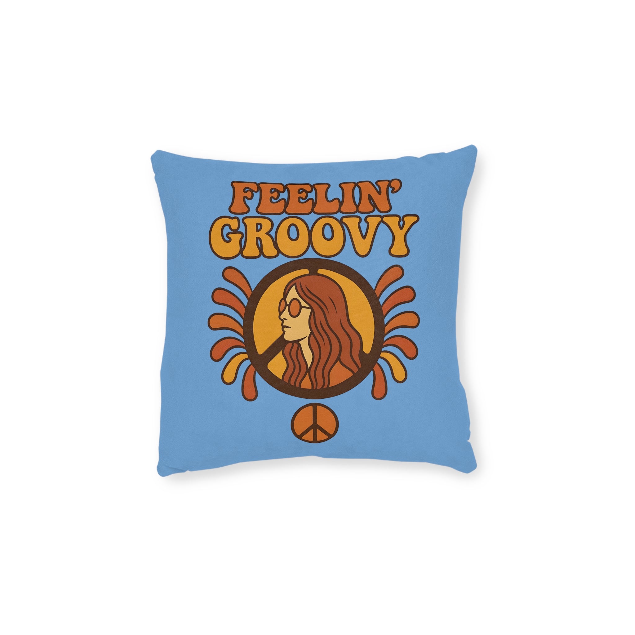 Square Cushion - Feelin' Groovy Design