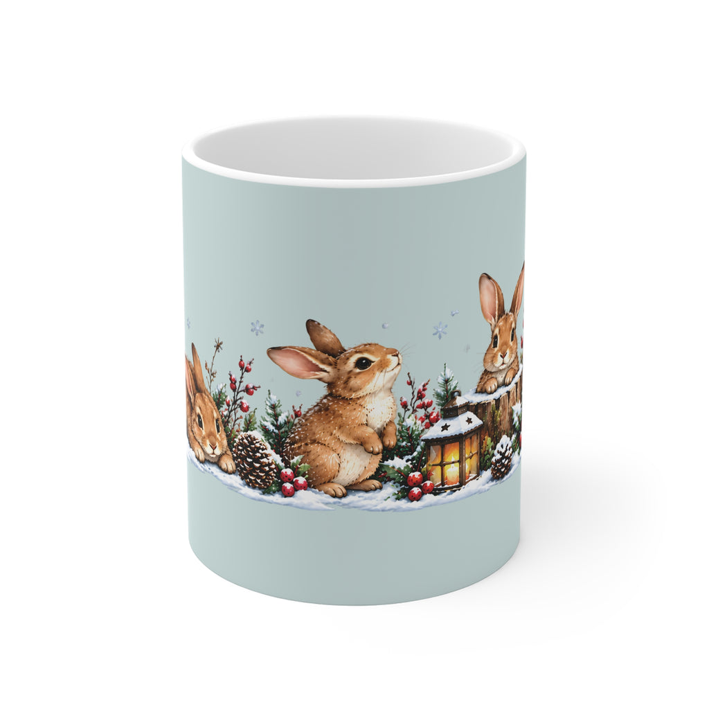 Ceramic Mug - Rabbit Winter Fun