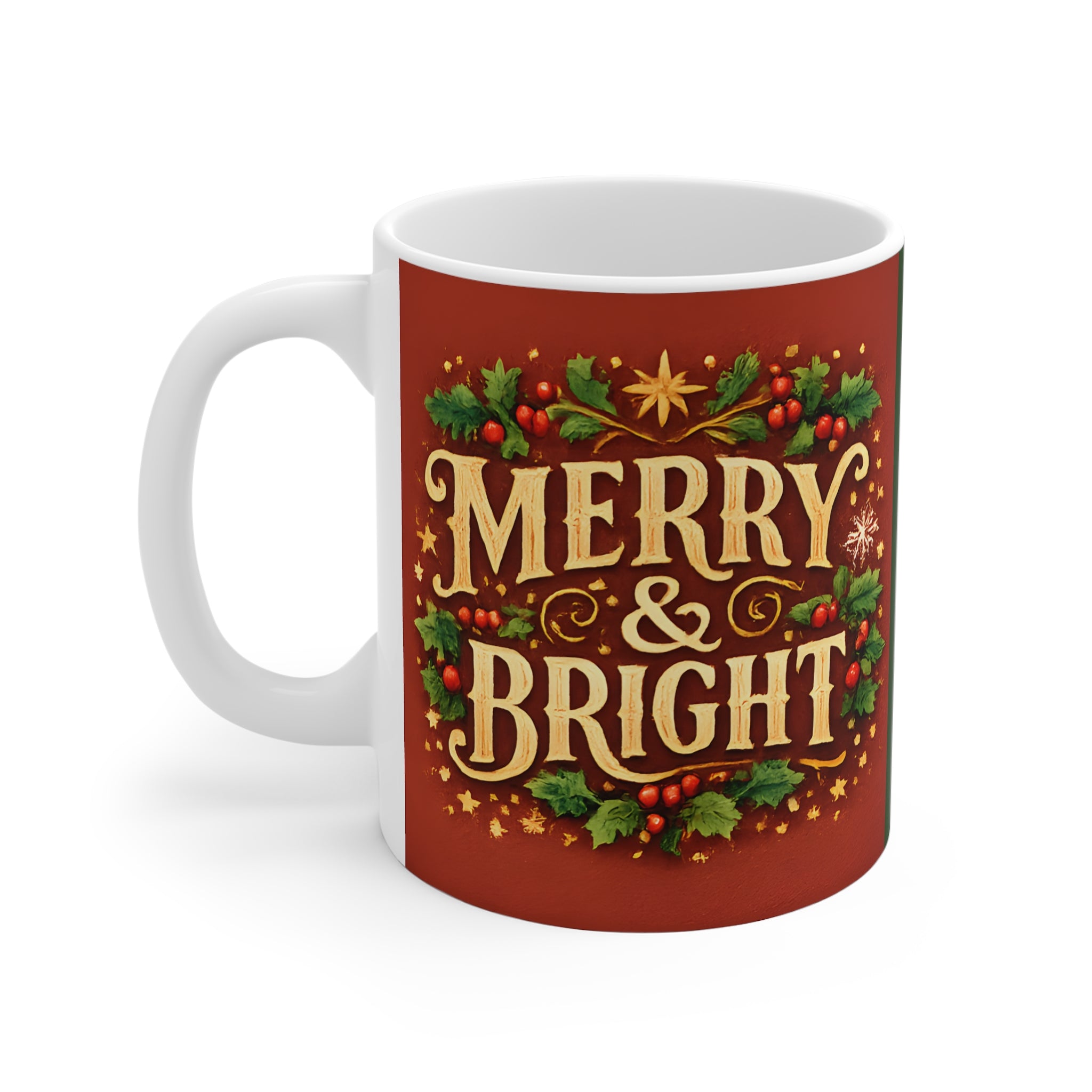Merry & Bright - Ceramic Christmas Mug