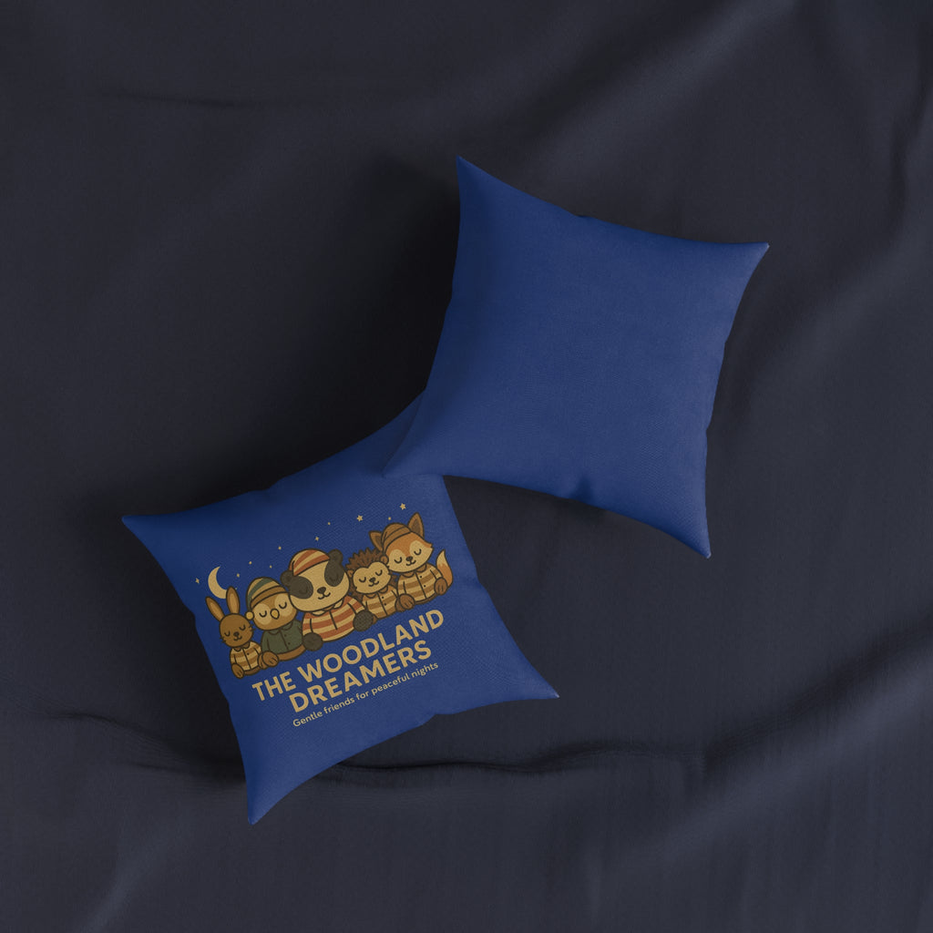 Square Cushion - Woodland Dreamers (Twilight Blue)