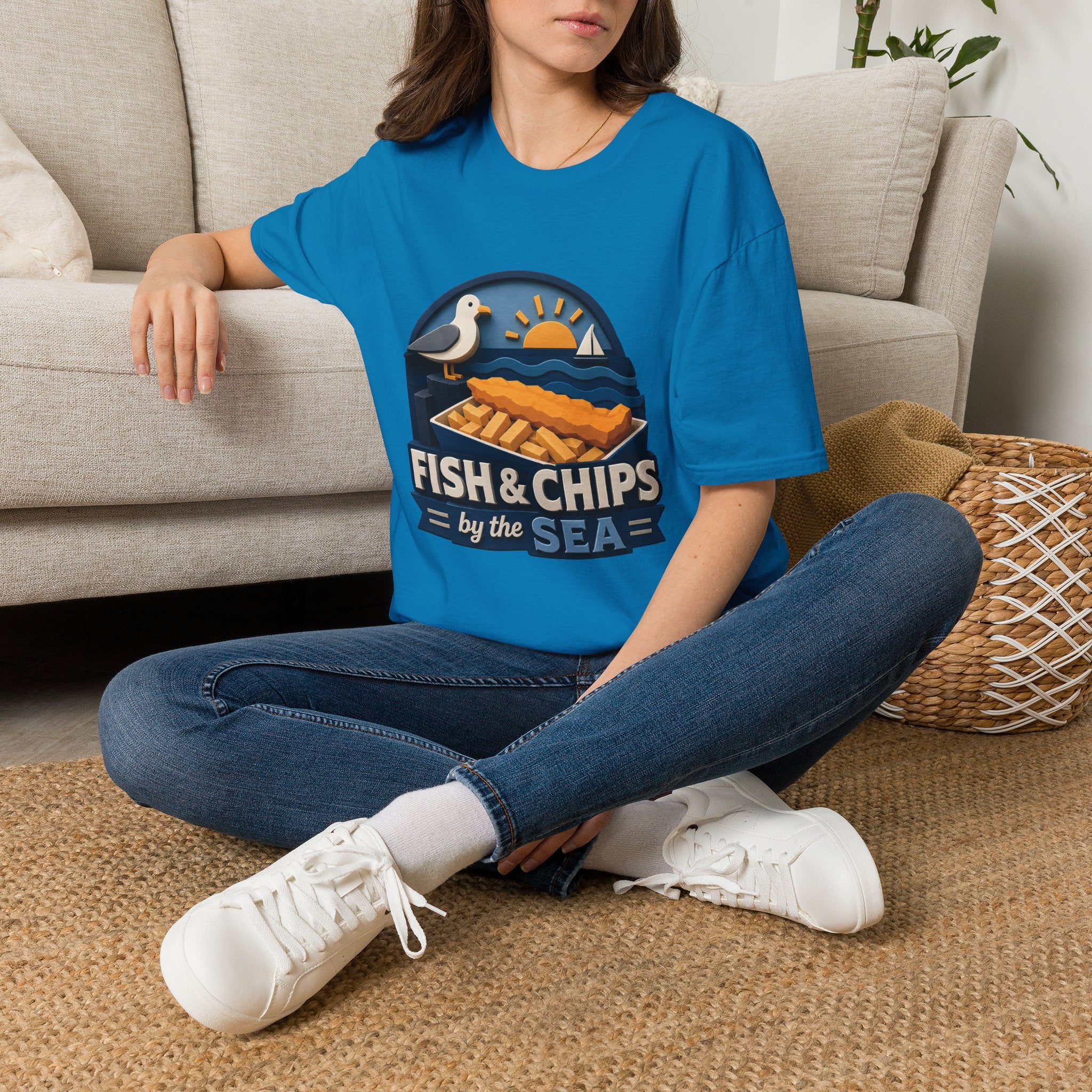 Unisex T-Shirt - Fish & Chips By The Sea