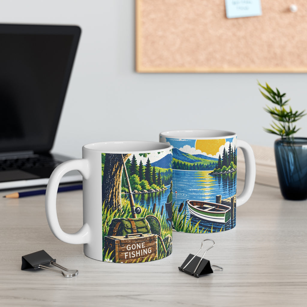Ceramic Mug - Gone Fishing