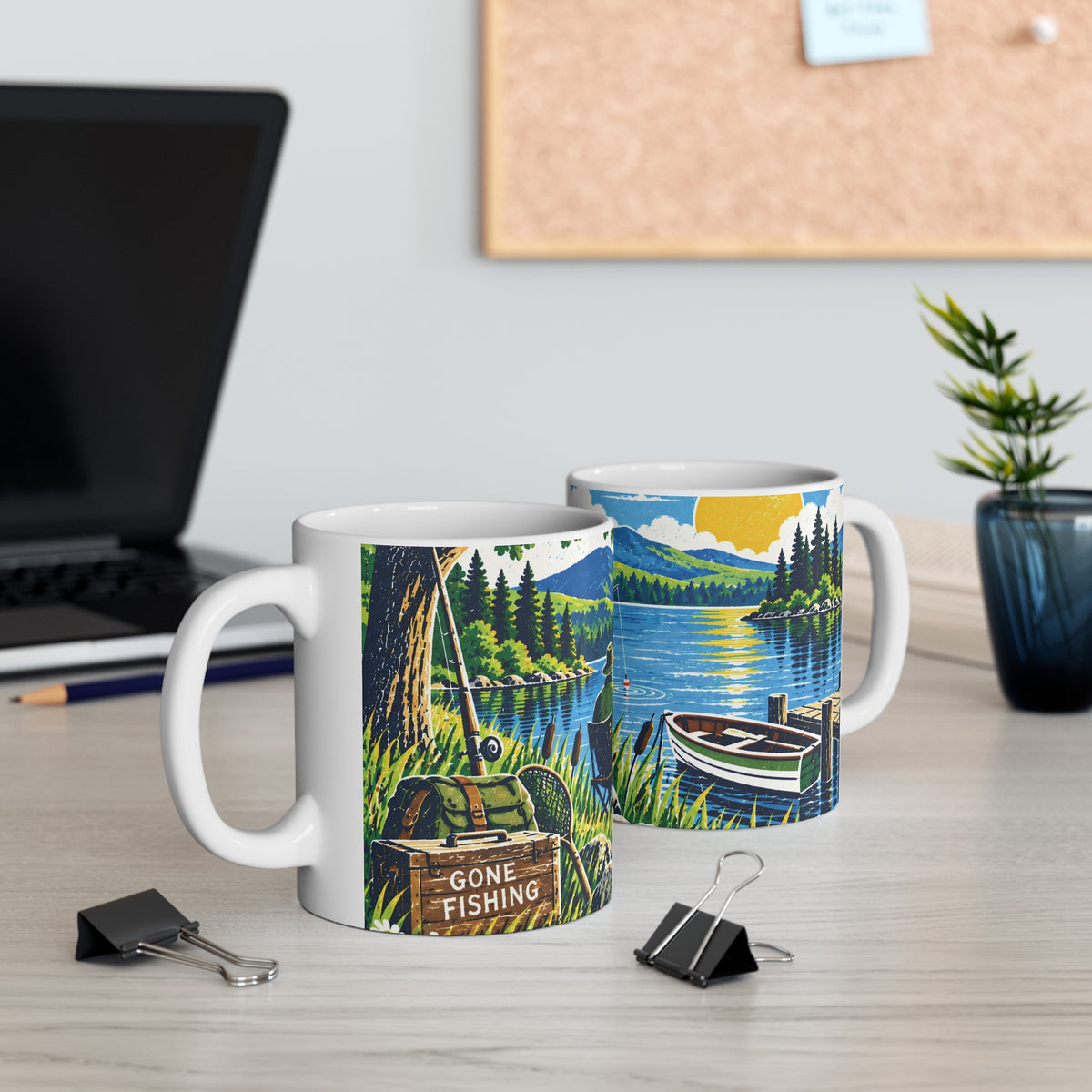 Ceramic Mug - Gone Fishing