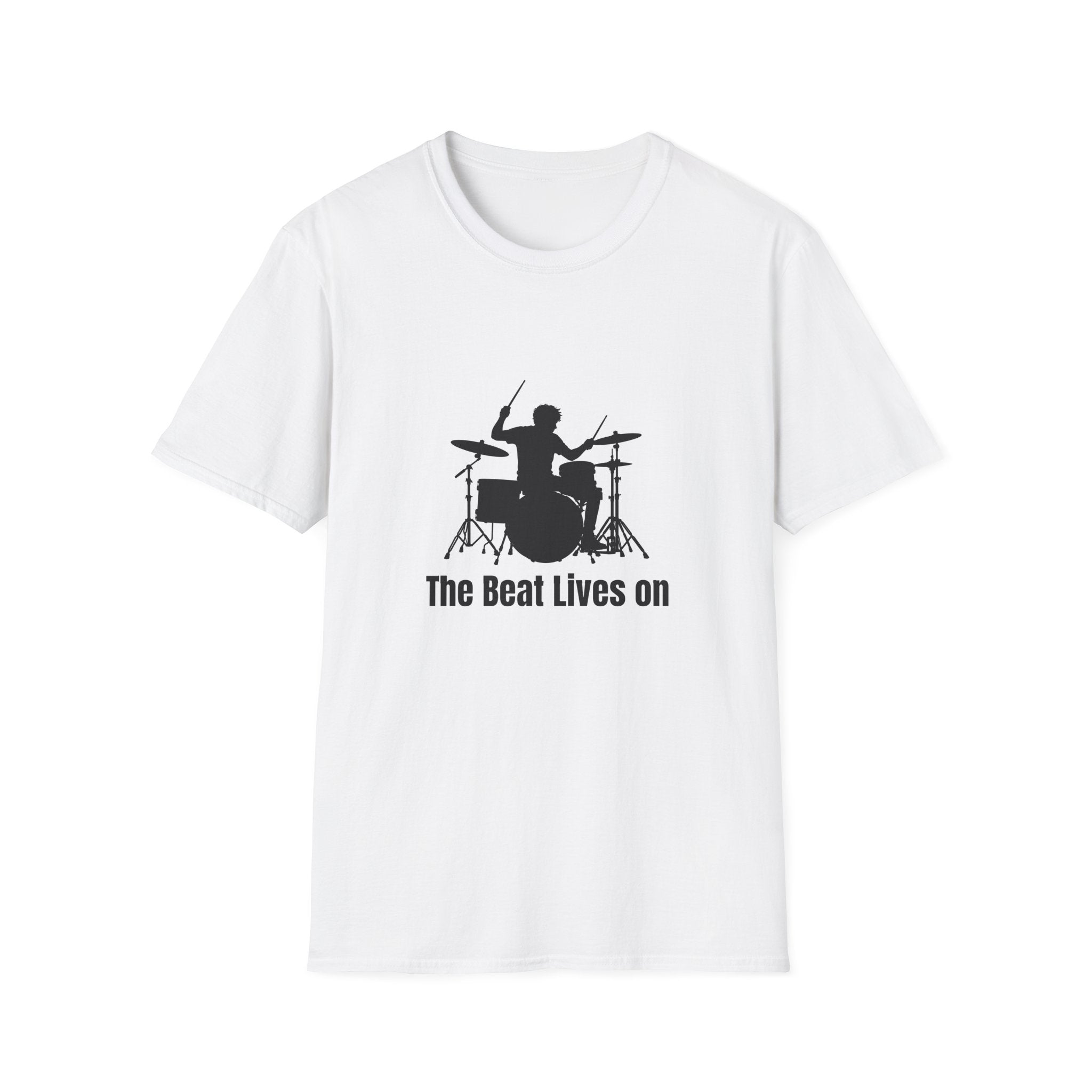 Unisex T-Shirt - The Beat Lives On - Drums | Drummer Tee
