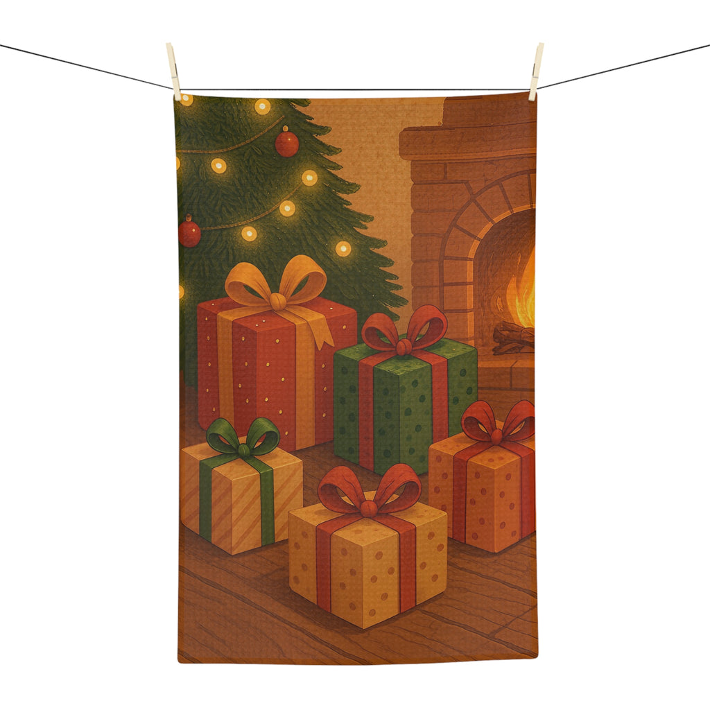 Tea Towel Microfiber - Christmas Presents Design