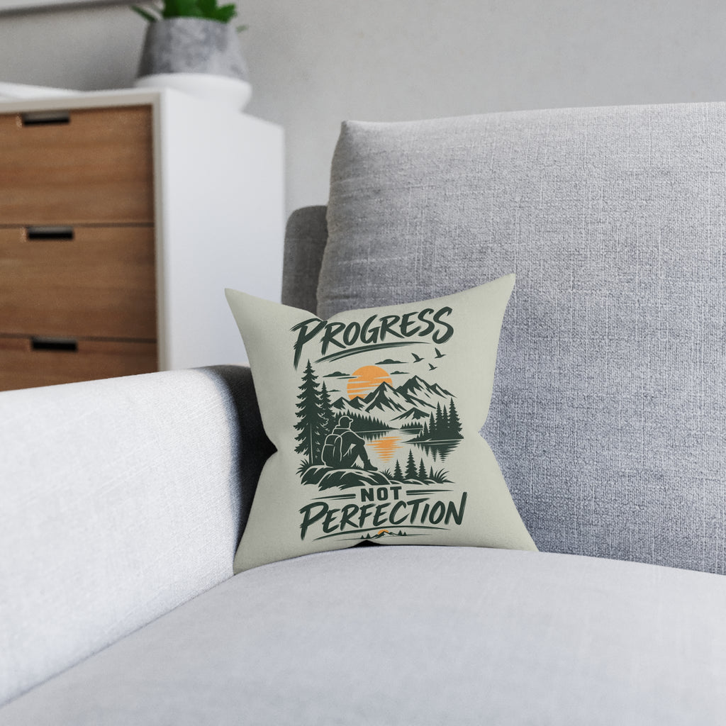 Square Cushion - Progress Not Perfection