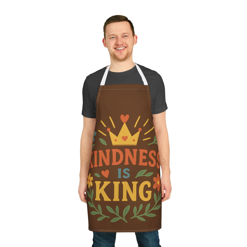 Kitchen Apron - Kindness Is King Design