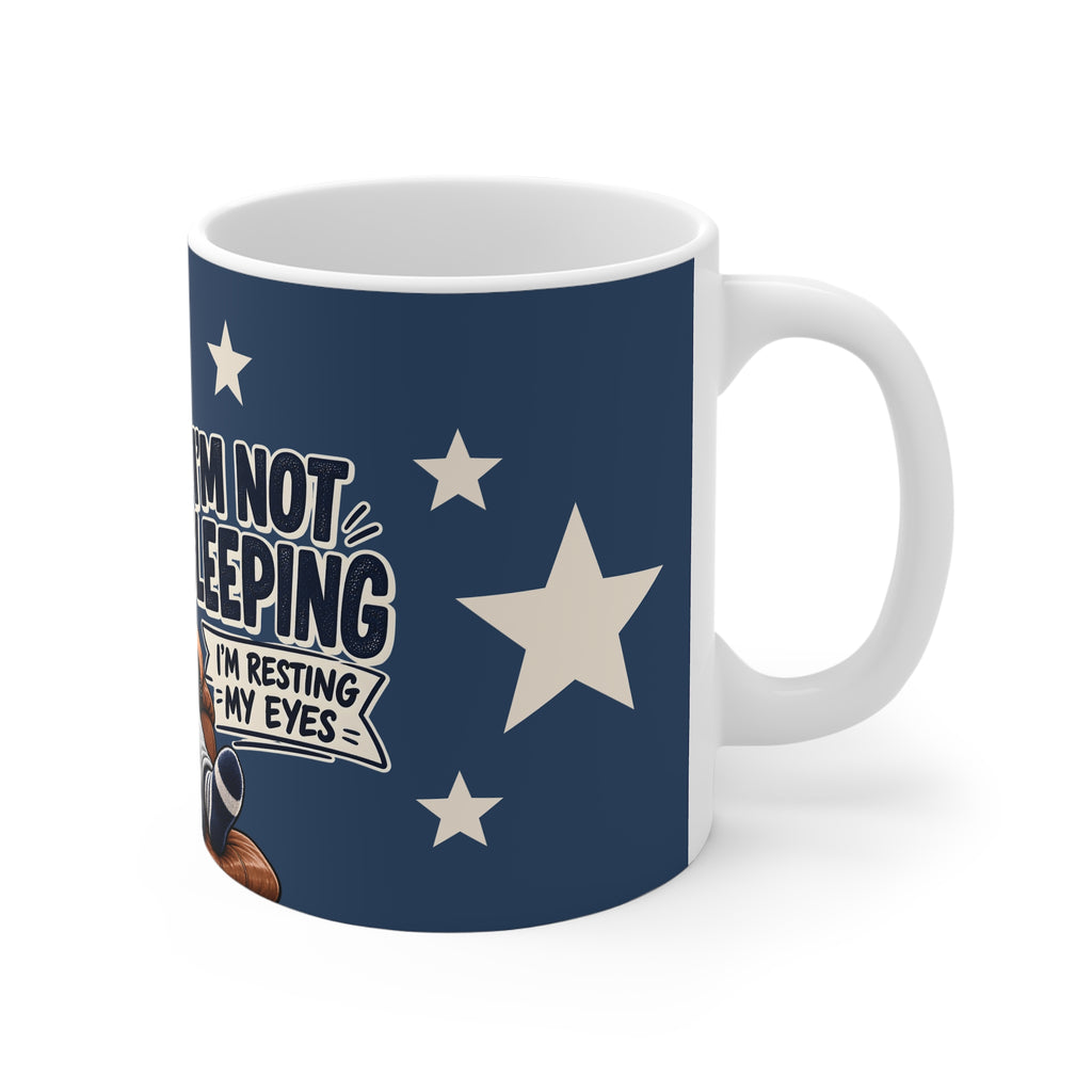 Dad Ceramic Mug - I'm Not Sleeping. I'm Resting My Eyes.