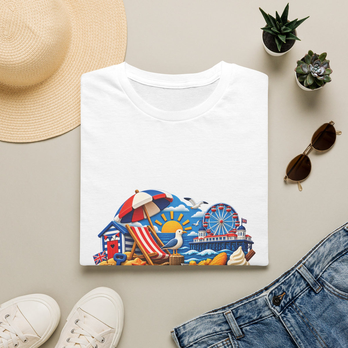 Unisex T-Shirt – British Beach Day | Seaside & Summer T-Shirt