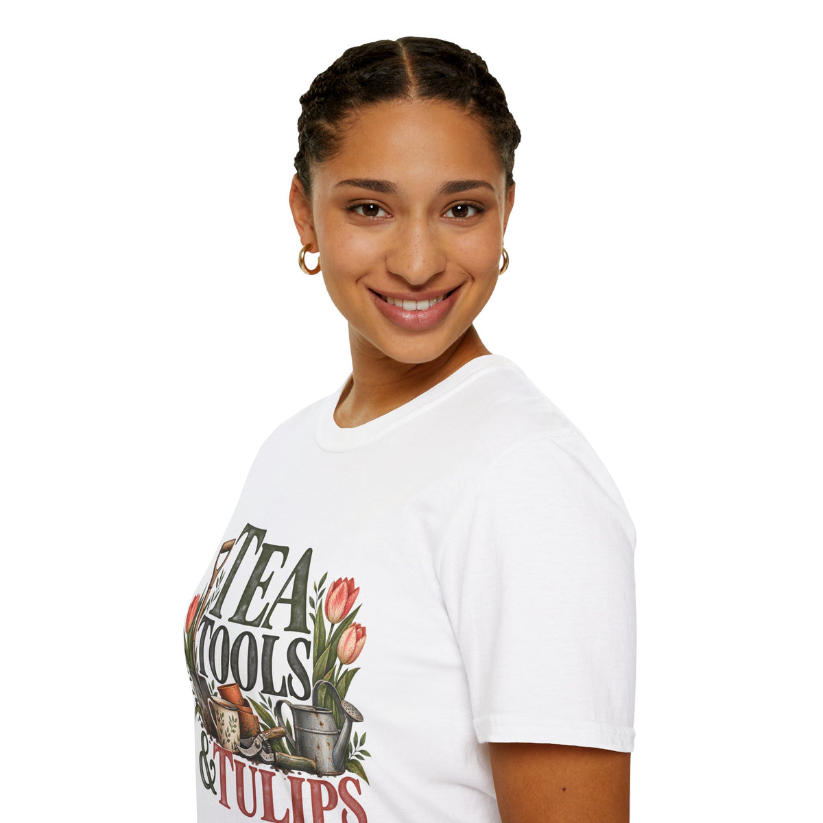 Unisex T-Shirt - Tea, Tools & Tulips