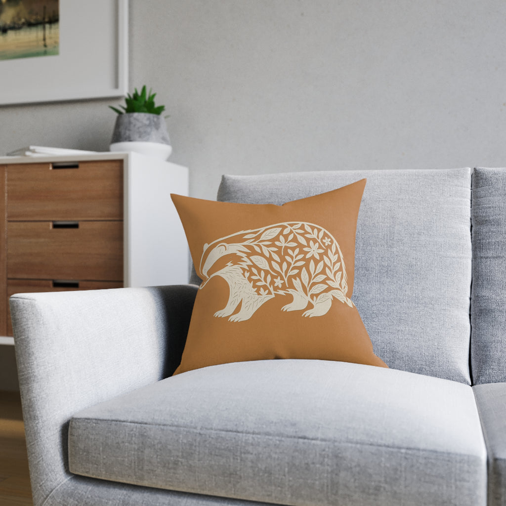 Square Cushion - Badger Design