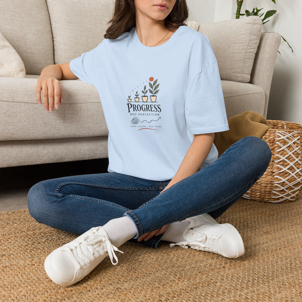 Unisex T-Shirt - Progress Not Perfection - In the Moment