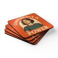 Coasters - Confidence is Power - Motivational Design (4 Pack)
