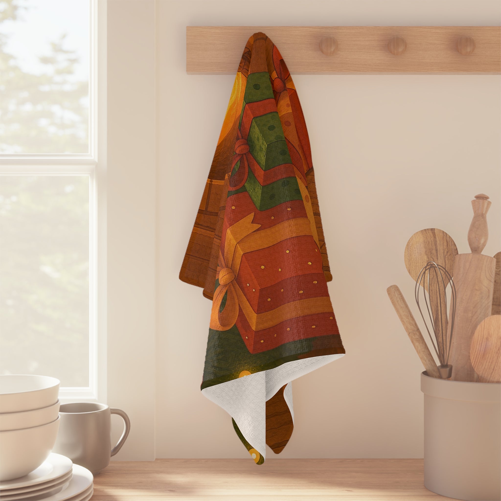 Tea Towel Microfiber - Christmas Presents Design