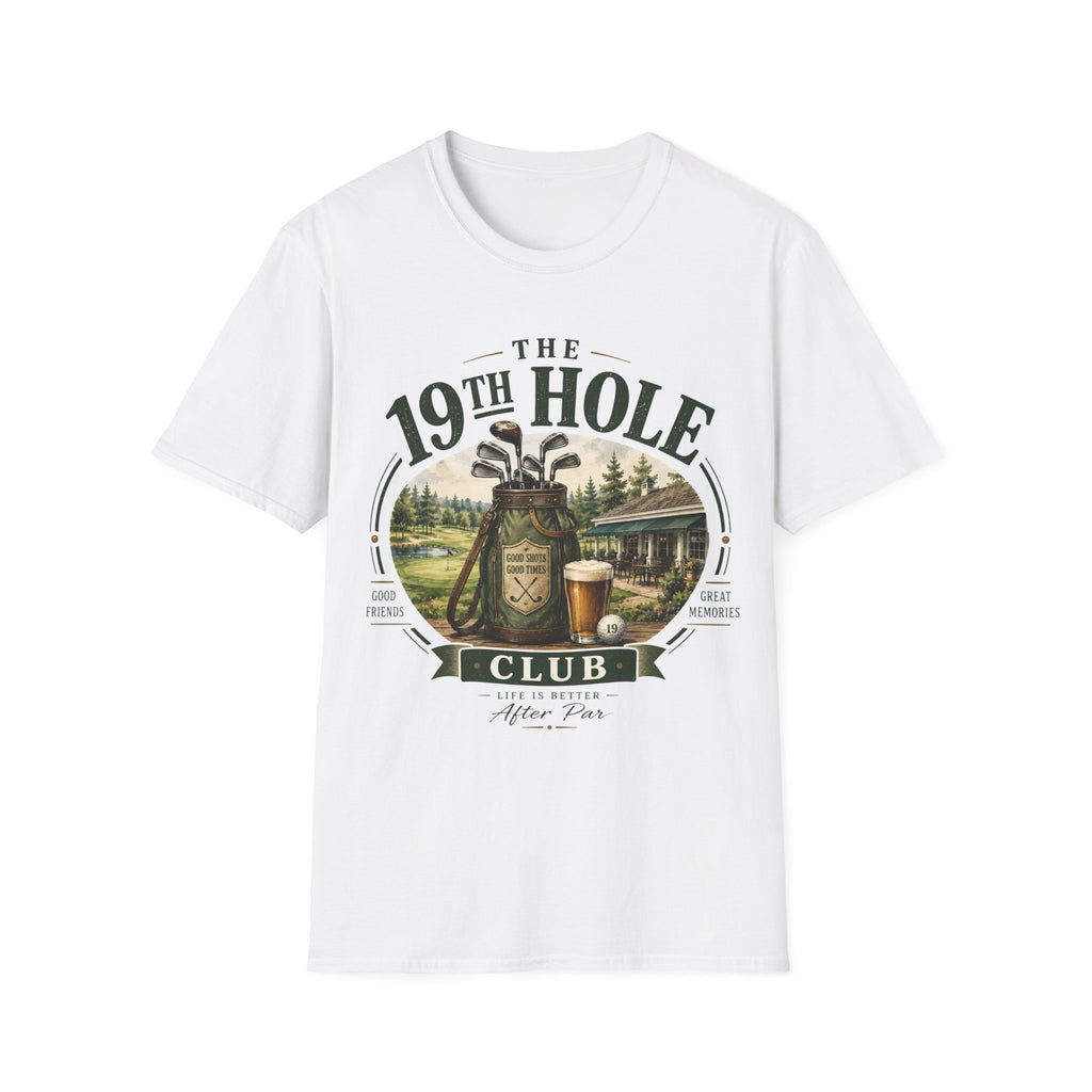 Unisex T-Shirt – The 19th Hole Club | Golf Graphic Tee