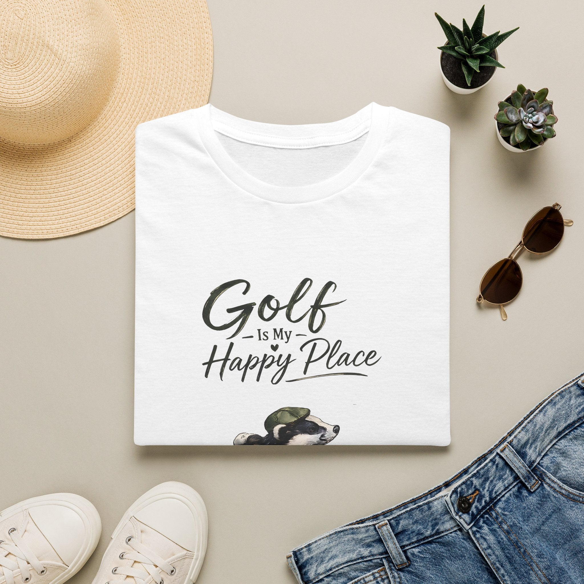 Unisex T-Shirt - Golf is my Happy Place