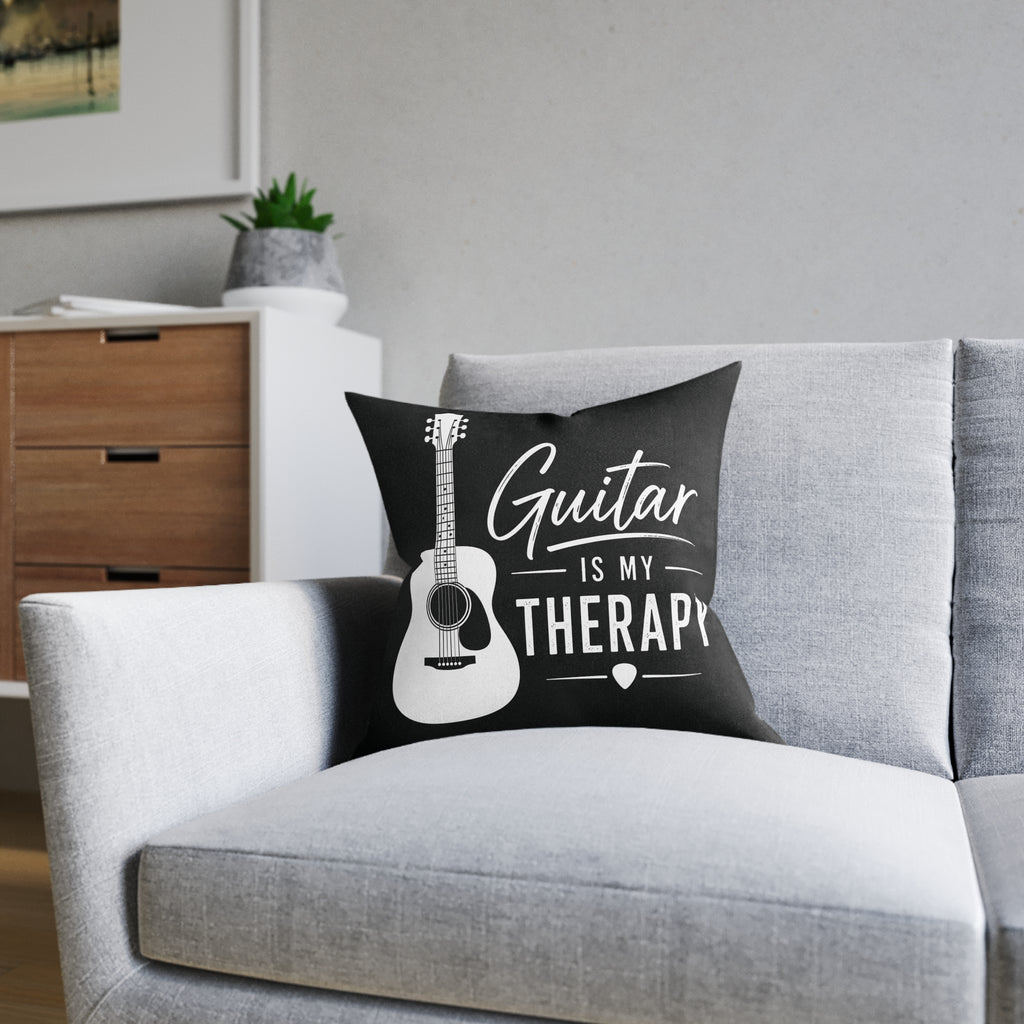 Square Cushion - Guitar Is My Therapy