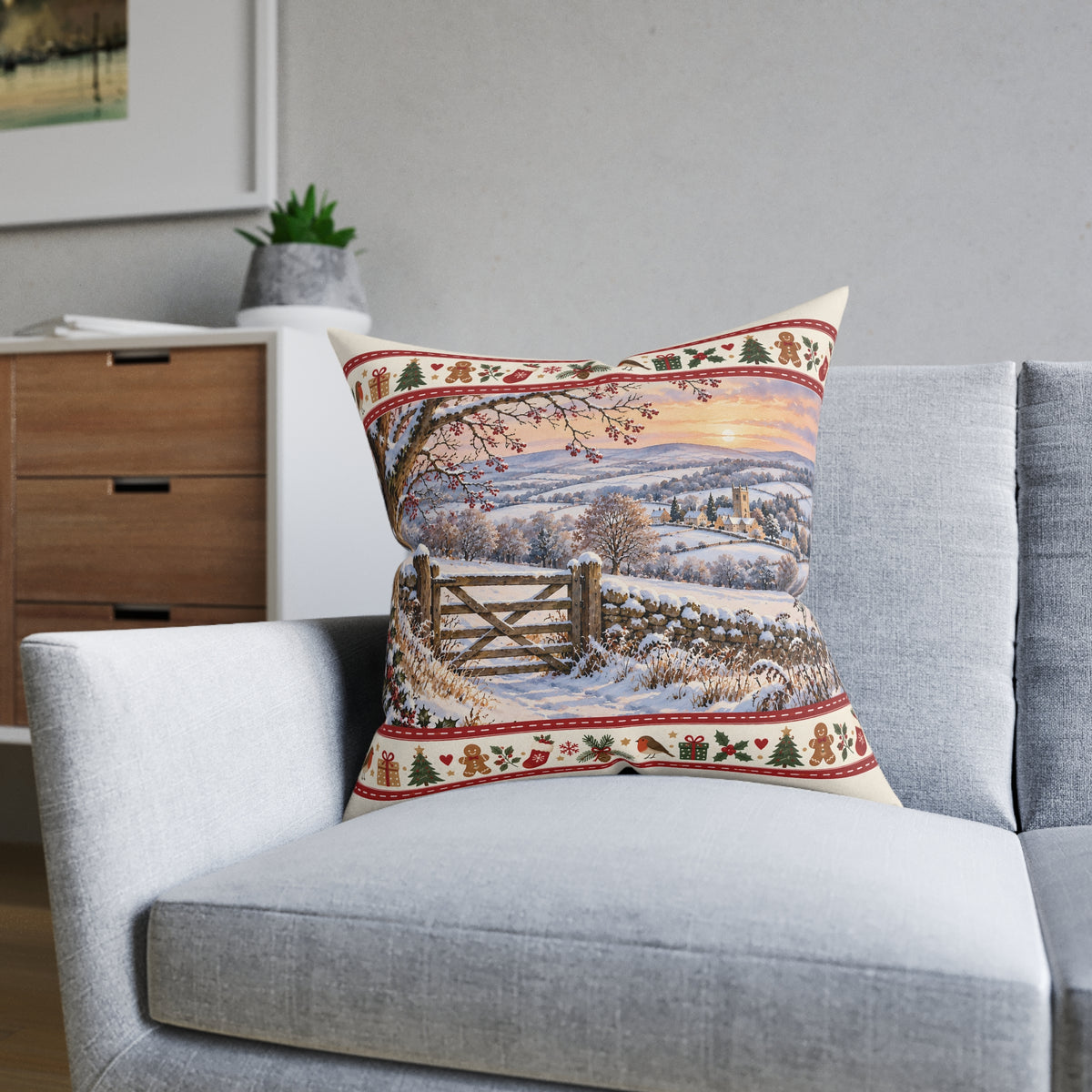 Square Cushion - Winter