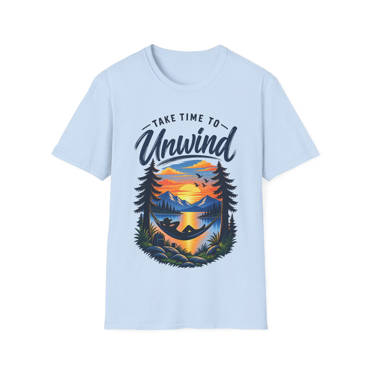 Unisex T-Shirt – Take Time to Unwind | Relaxed Lifestyle T-Shirt
