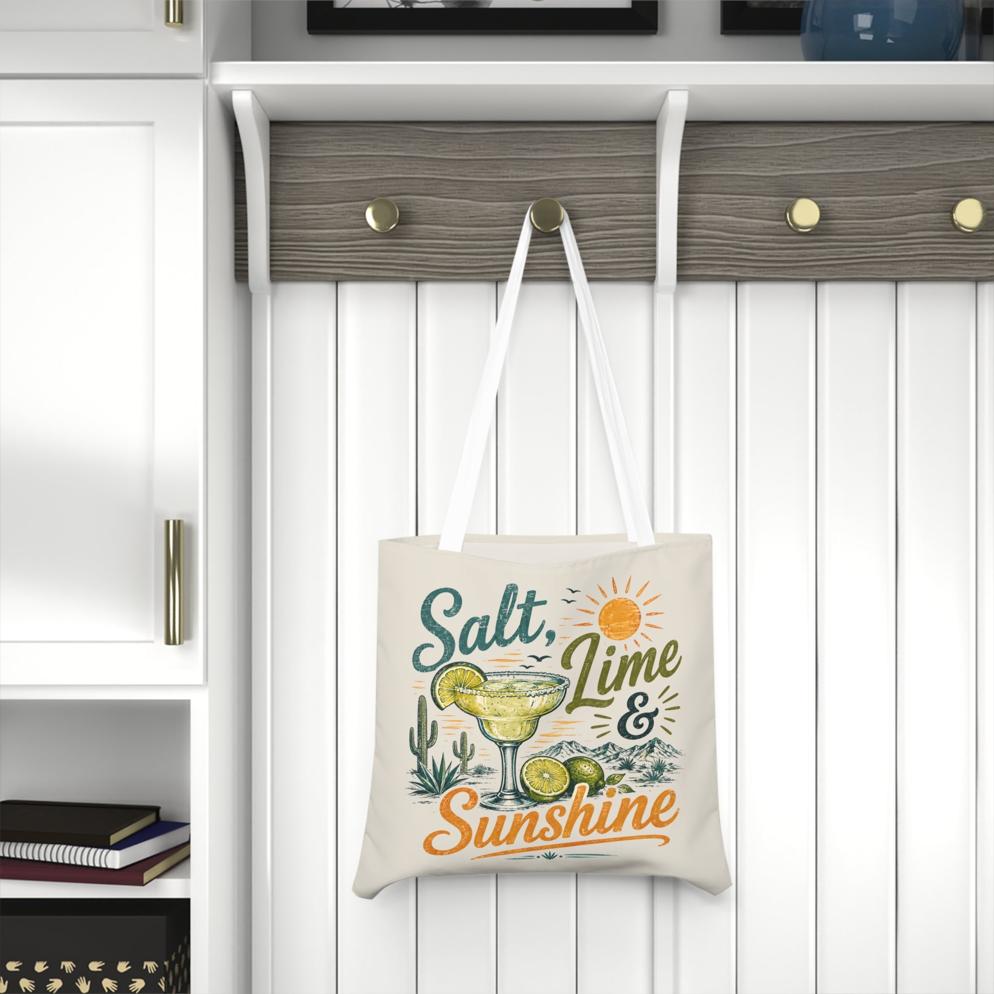 Large Beach Tote Bag – Salt Lime & Sunshine