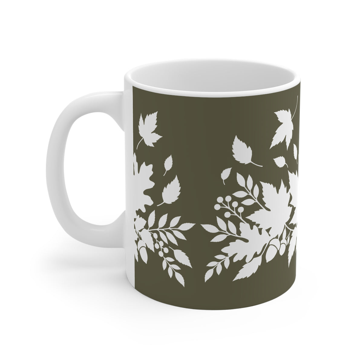 Ceramic Mug - Autumn Mug - Green