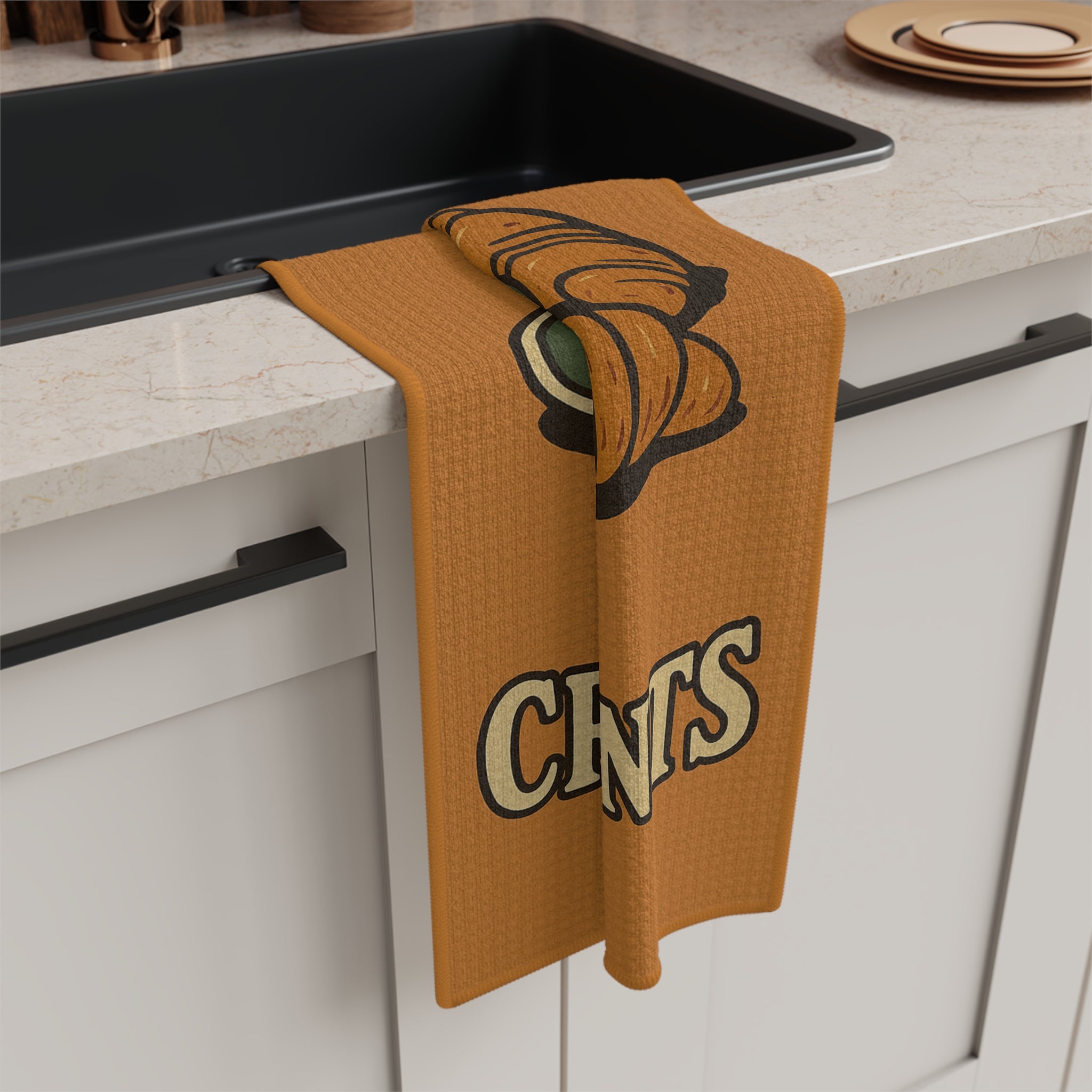 Microfiber Tea Towel - Coffee & Croissants