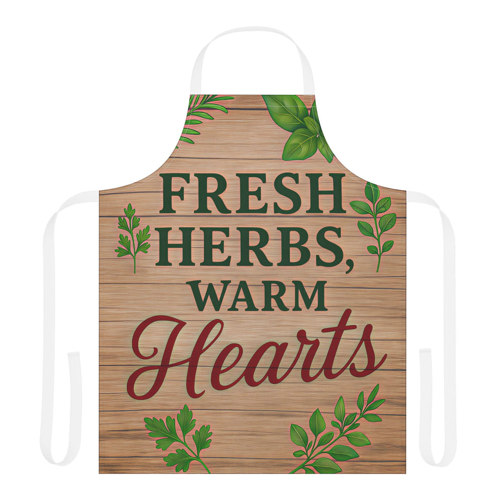 Kitchen Apron - Fresh Herbs, Warm Hearts Design