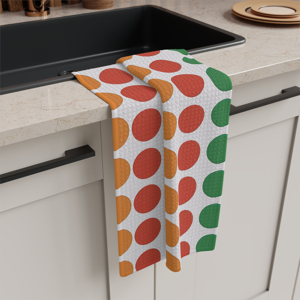 Tea Towel Microfiber - Vibrant Dots Pattern