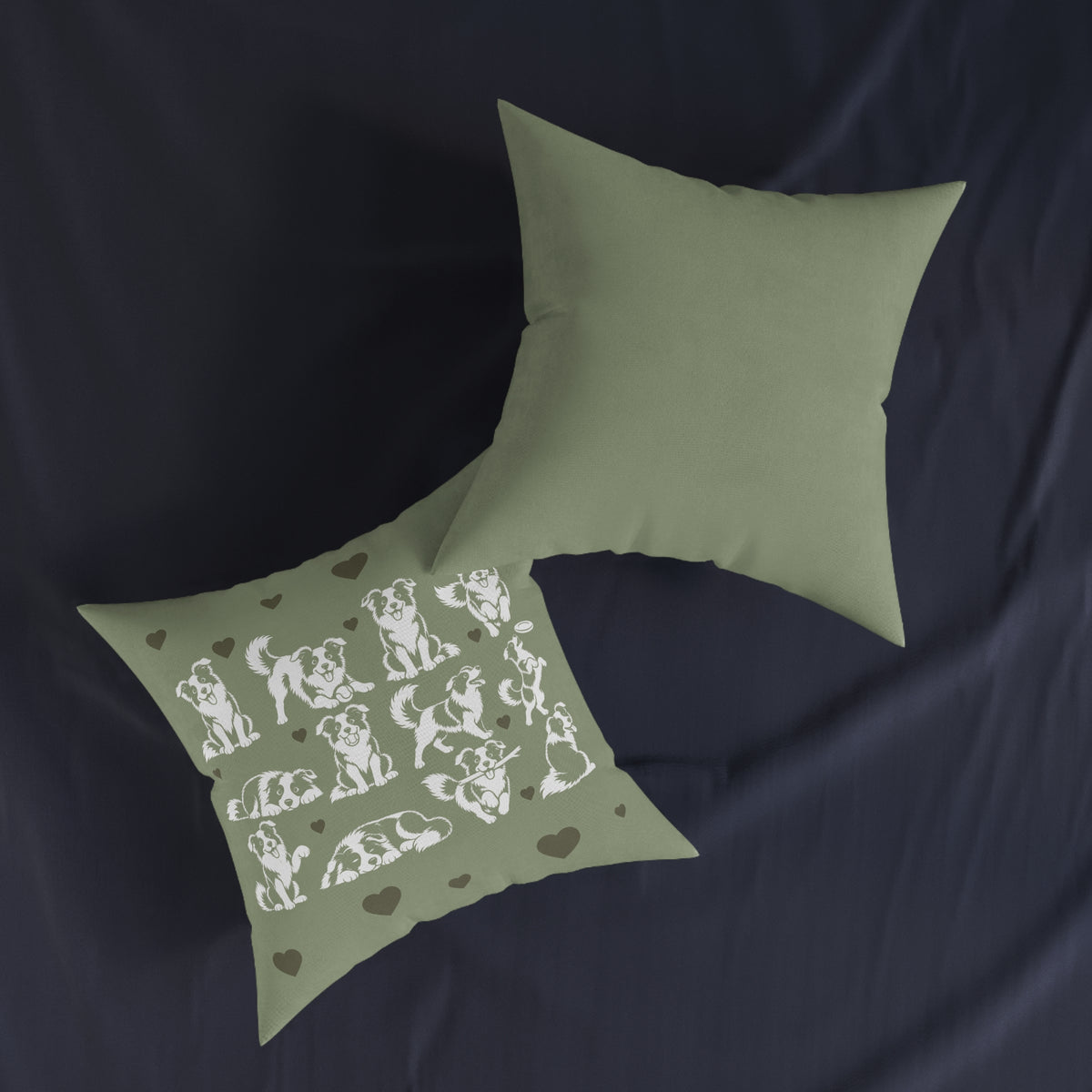 Square Cushion - Border Collie Fun