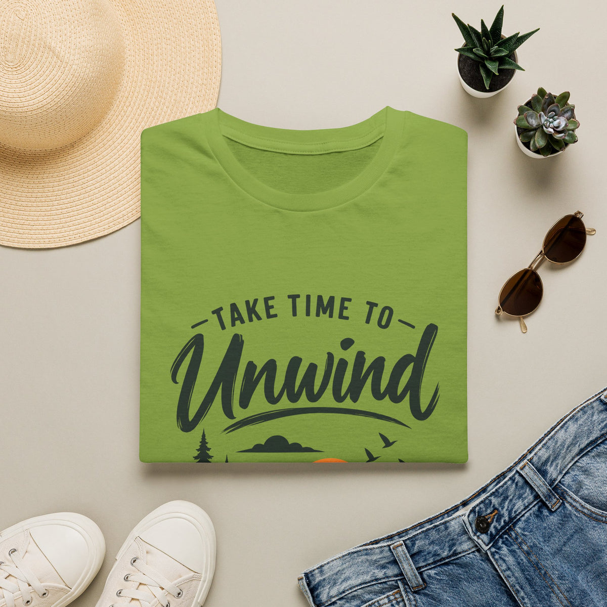 Women's T-Shirt – Take Time To Unwind | Relaxed Lifestyle T-Shirt