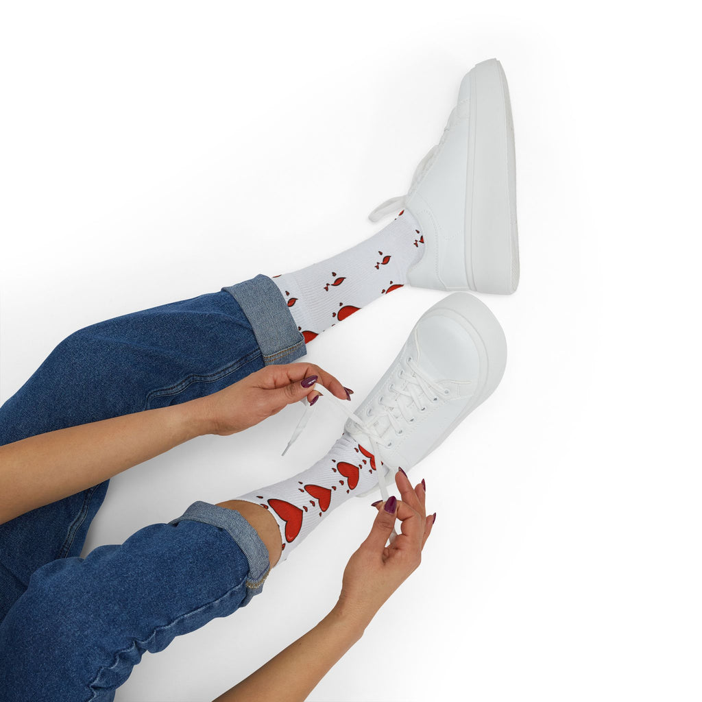 Cozy Comfort Women's Socks - Love Hearts - Fun Design