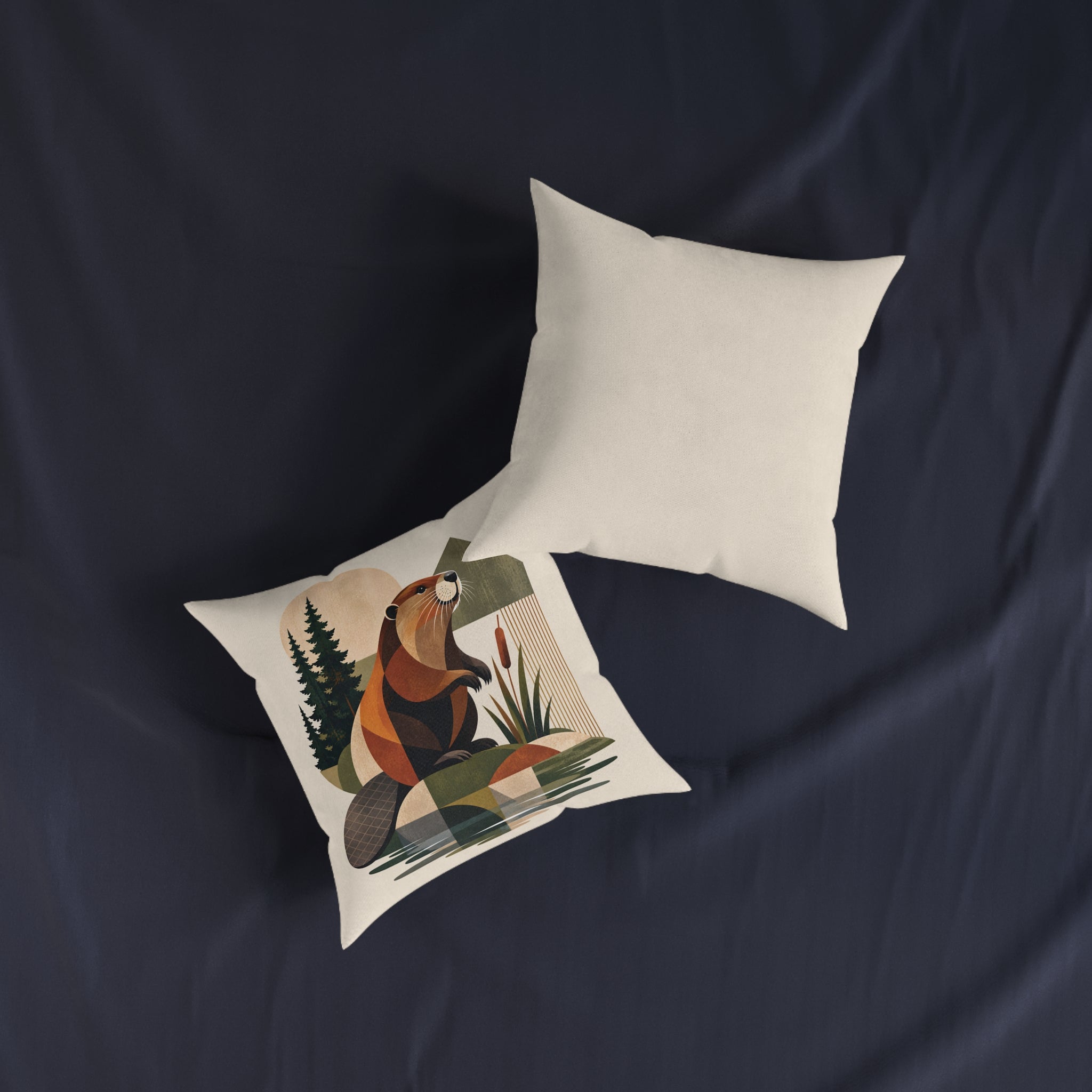 Square Cushion - Beaver