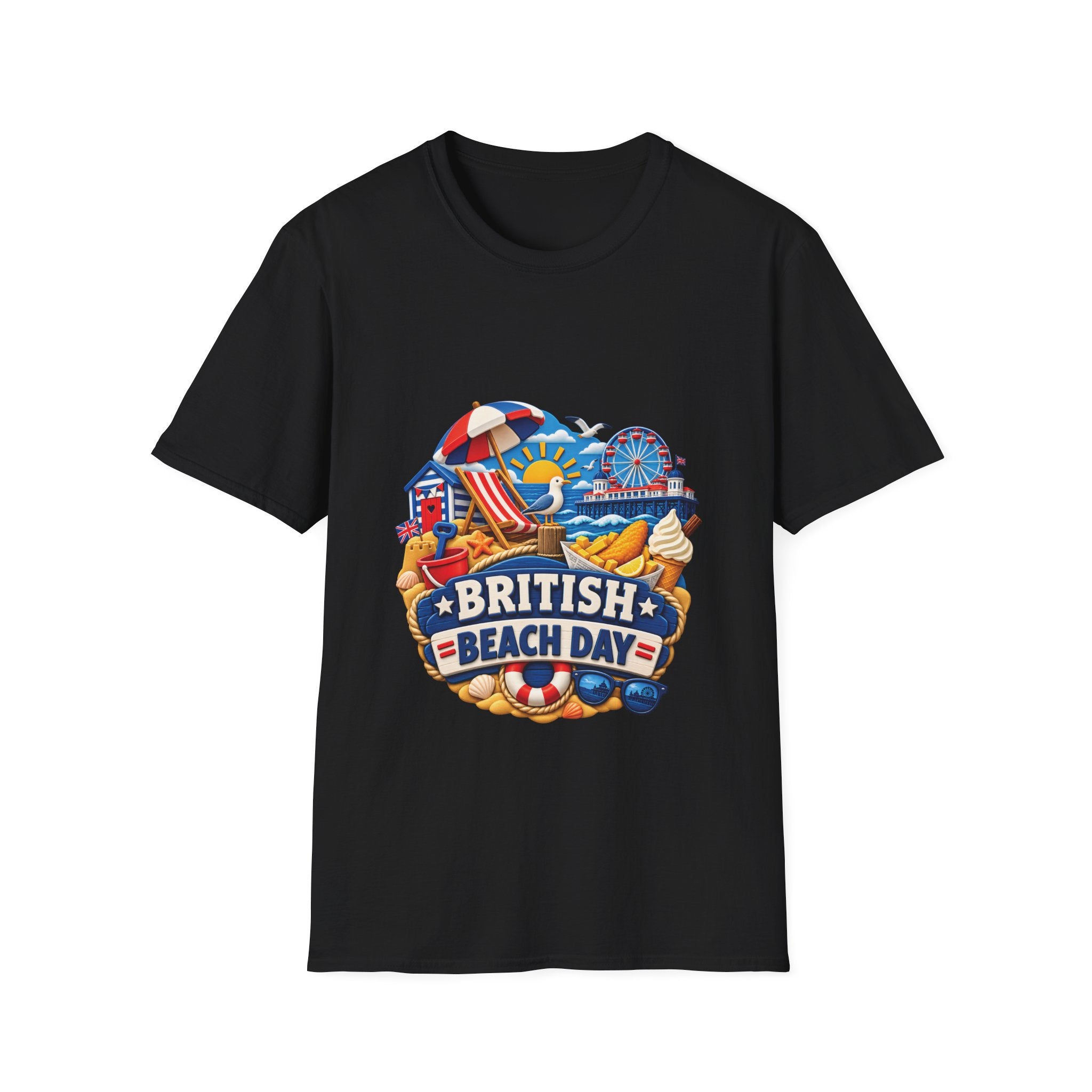 Unisex T-Shirt - British Beach Day