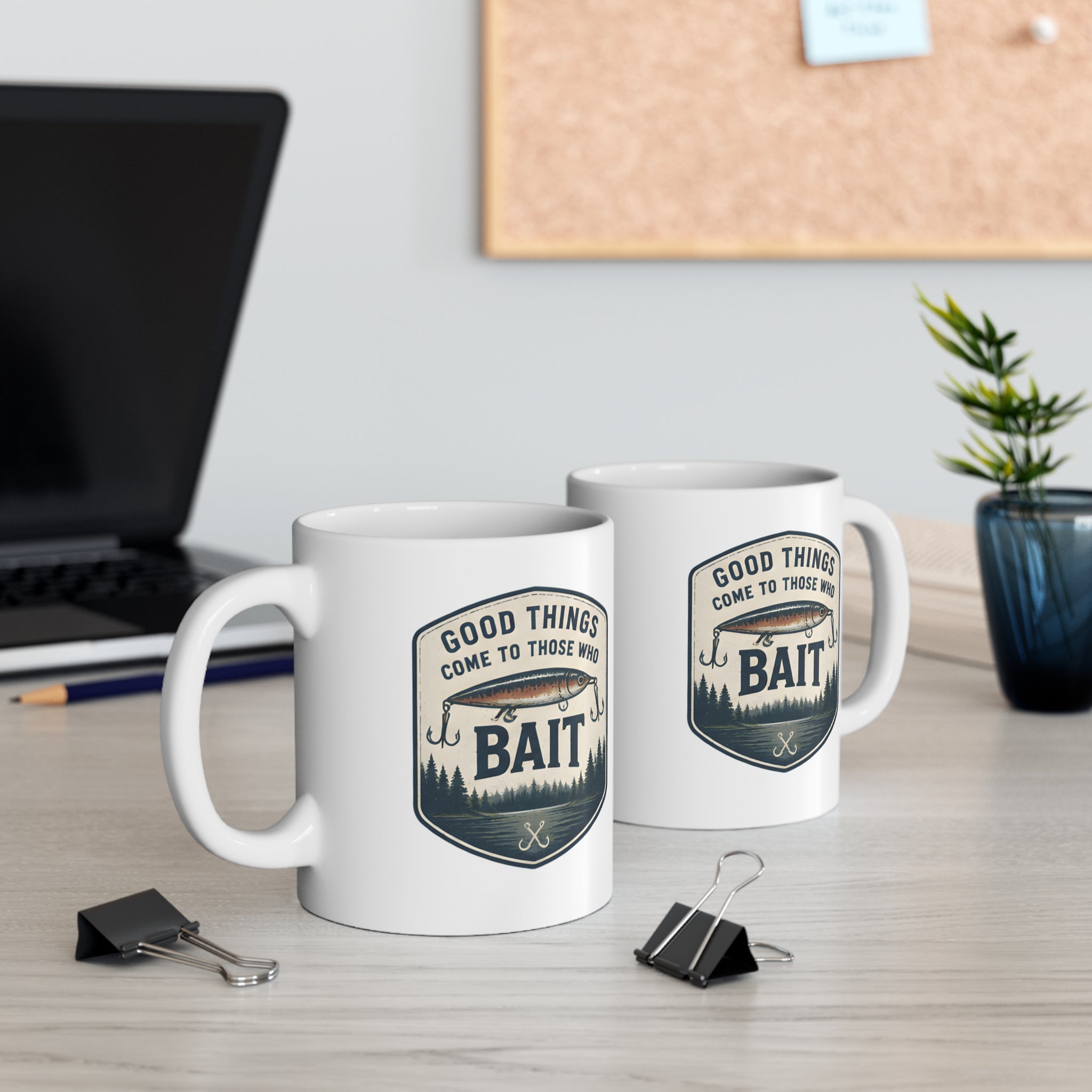 Ceramic Mug – Good Things Come to Those Who Bait | Fishing Mug