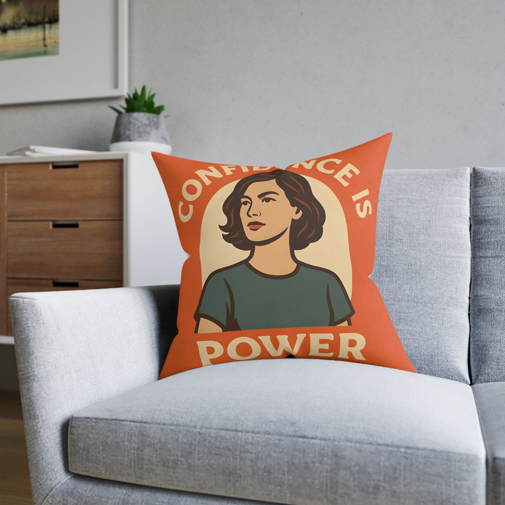 Square Cushion - Confidence is Power Design